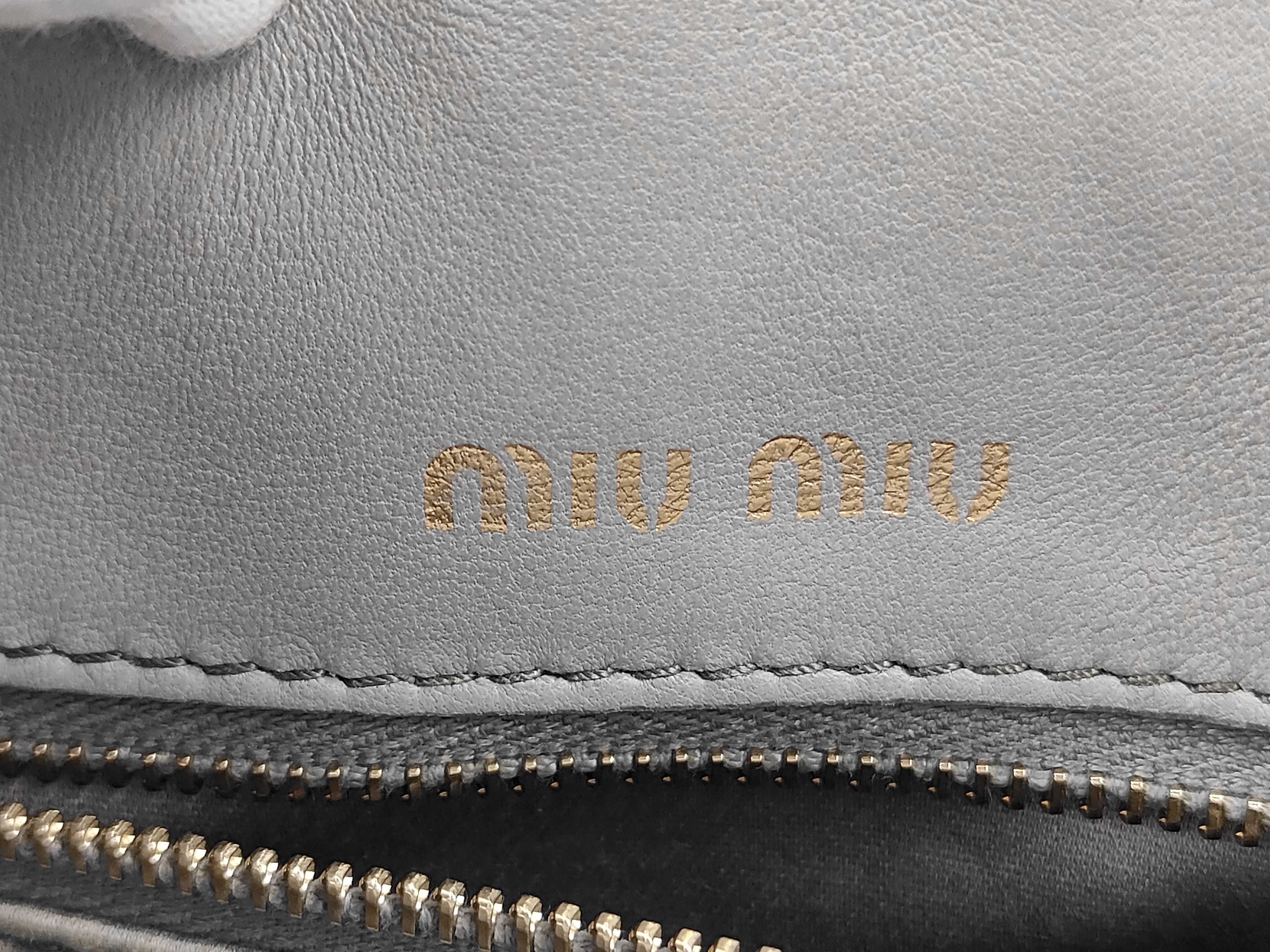 Matelassé Shoulder Bag, Gray — view 12