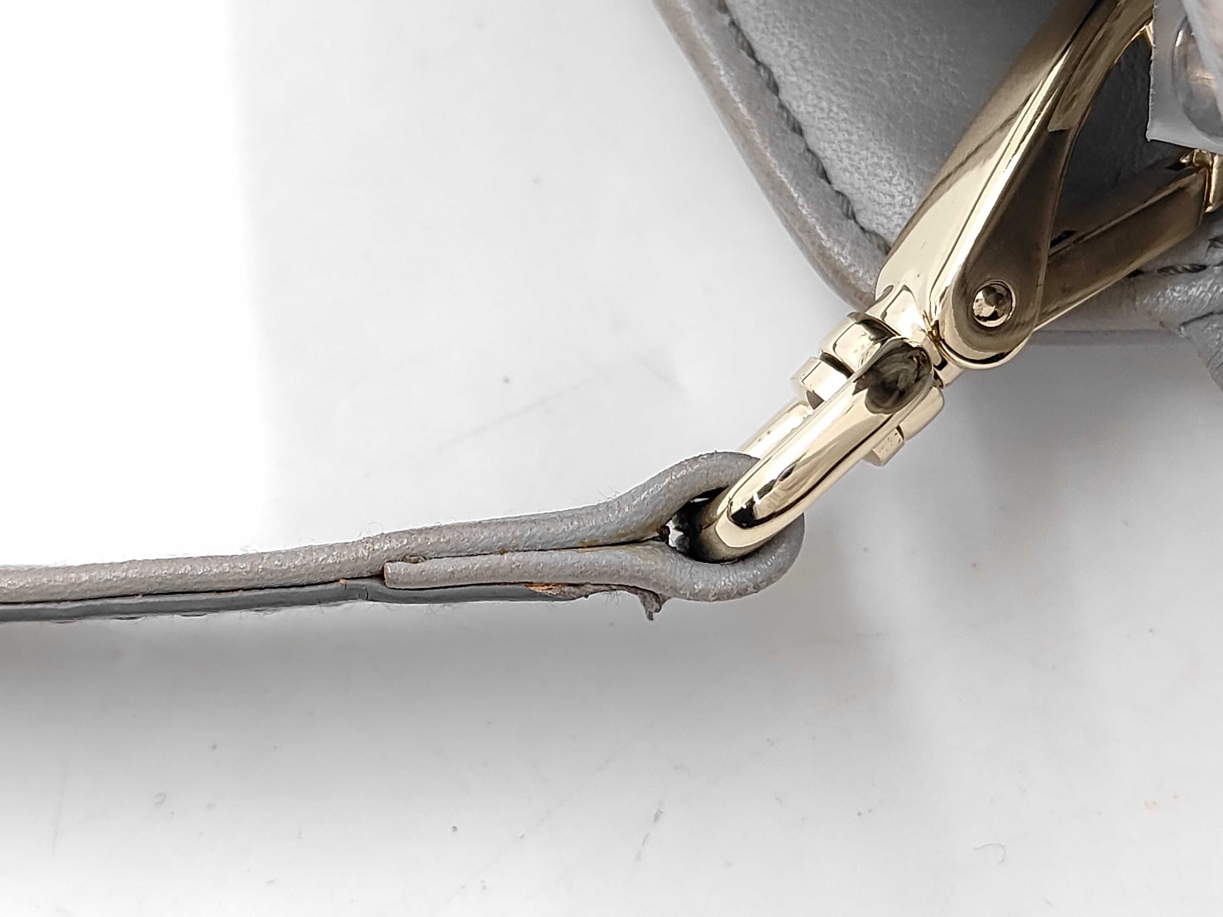 Matelassé Shoulder Bag, Gray — view 5