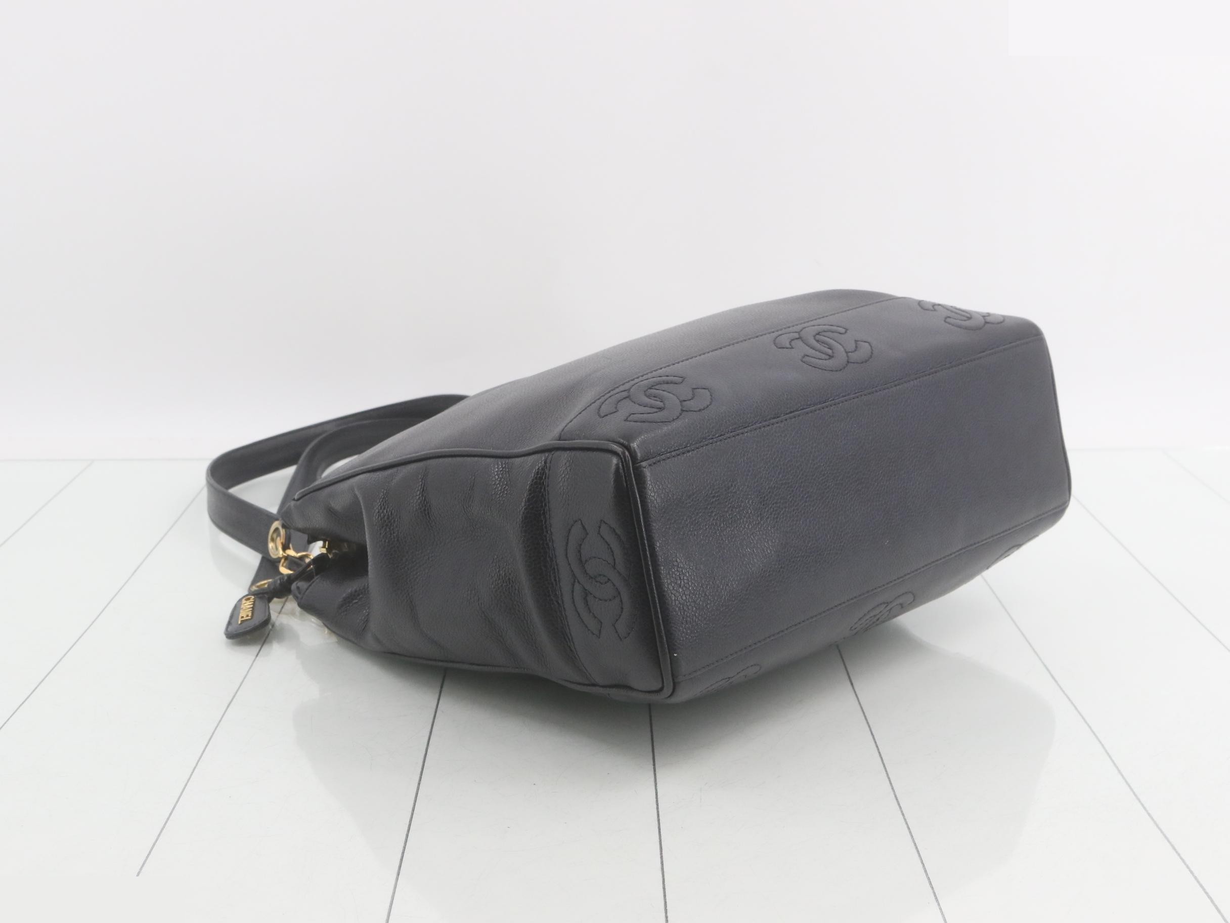 Caviar Triple Coco Shoulder Bag Seal — view 5