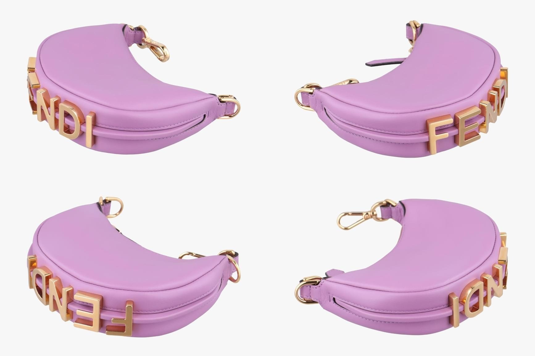 Nano FendiGraphy Leather Purple — view 4