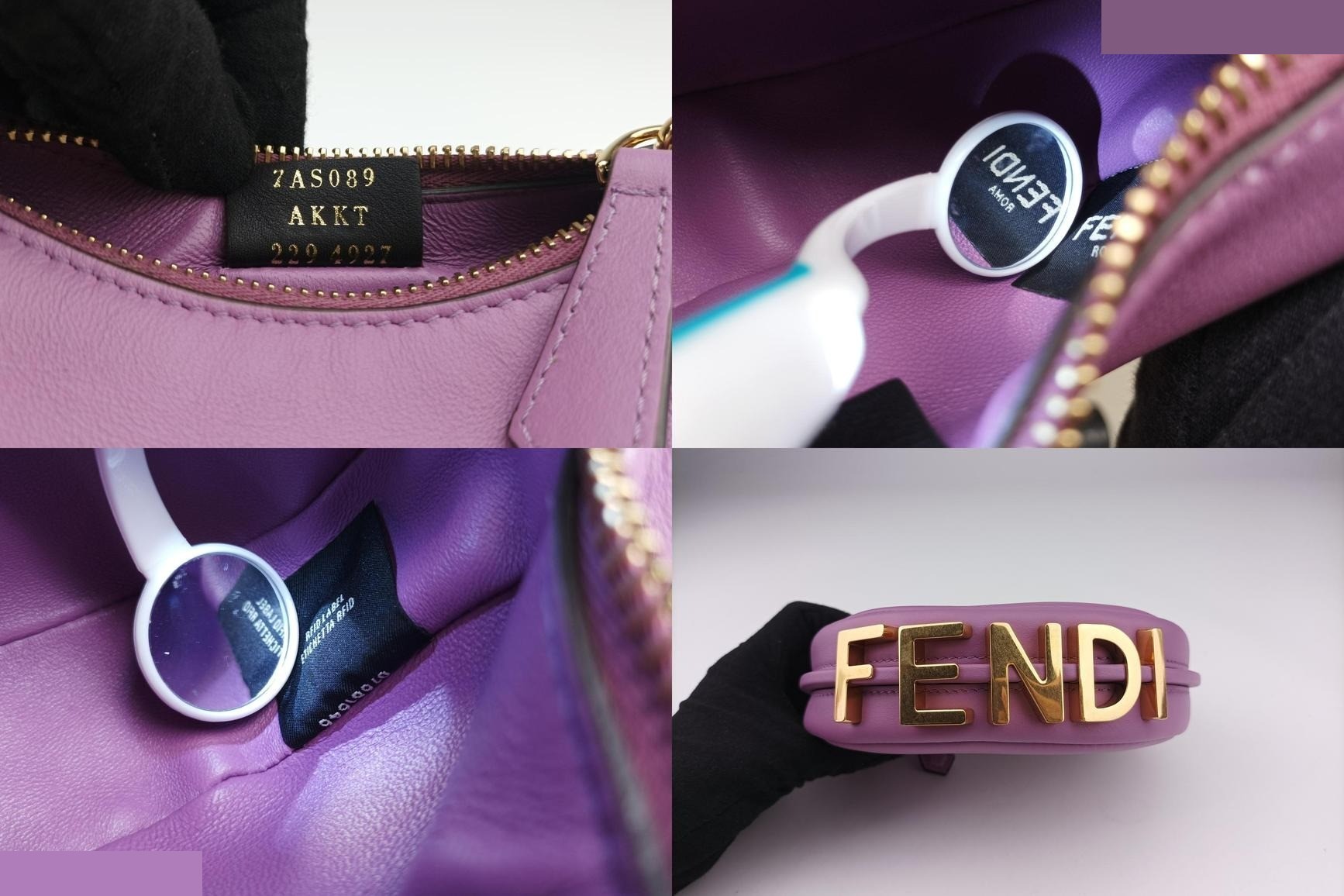 Nano FendiGraphy Leather Purple — view 8