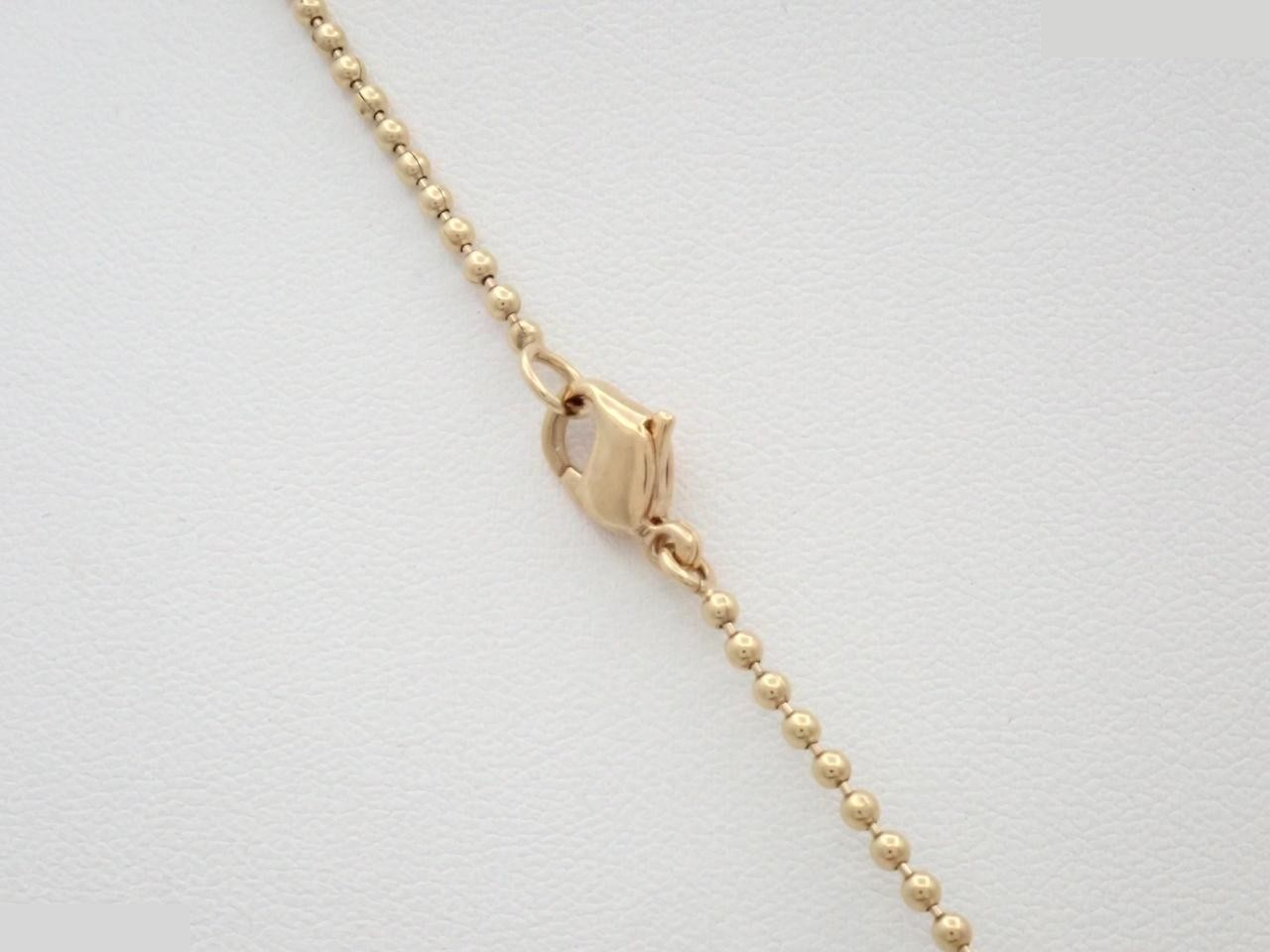 Gold necklace, chain approximately 60cm — view 2