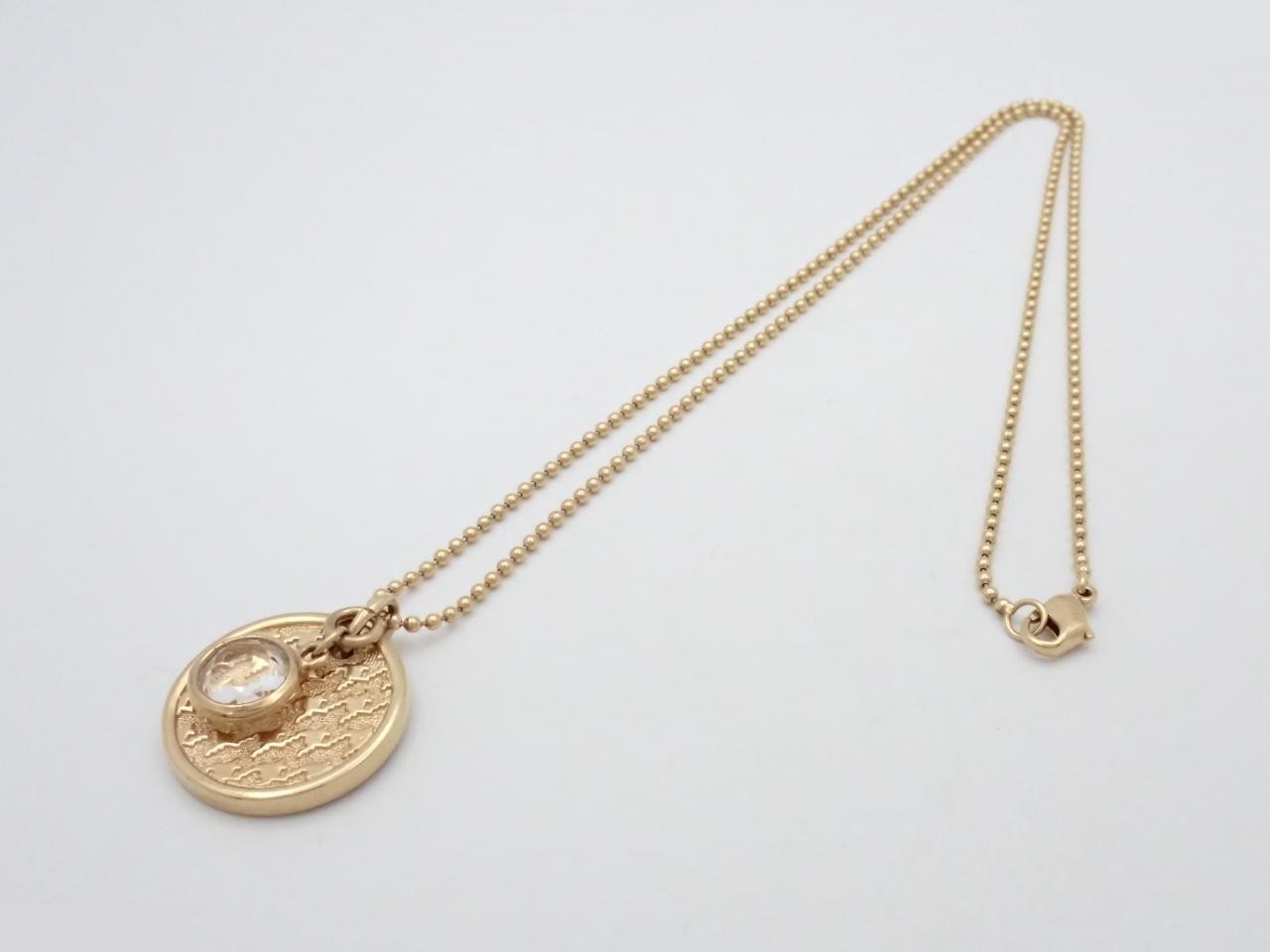 Gold necklace, chain approximately 60cm — view 3