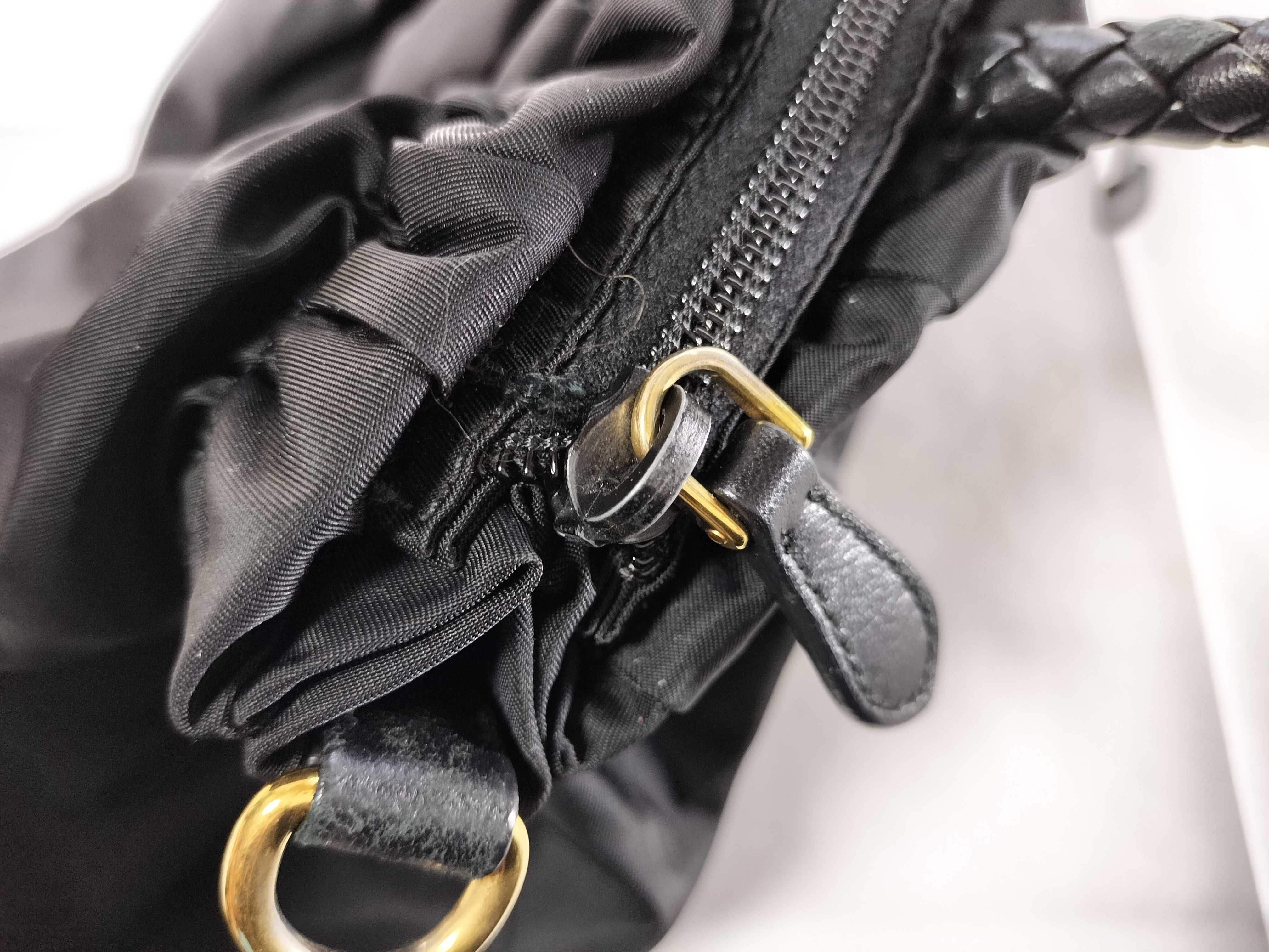 Nylon x Leather 2-Way Tote Bag — view 13