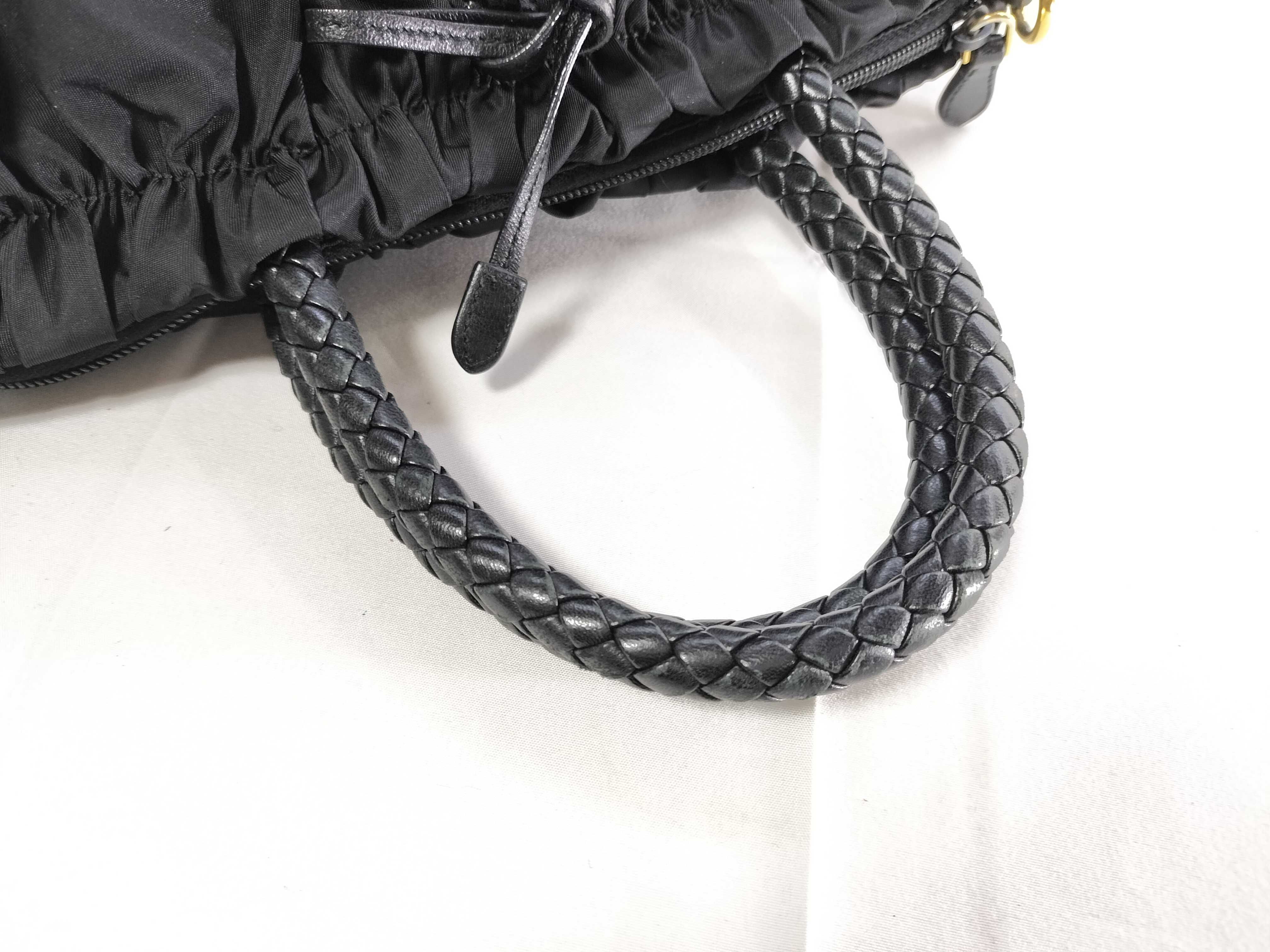 Nylon x Leather 2-Way Tote Bag — view 3