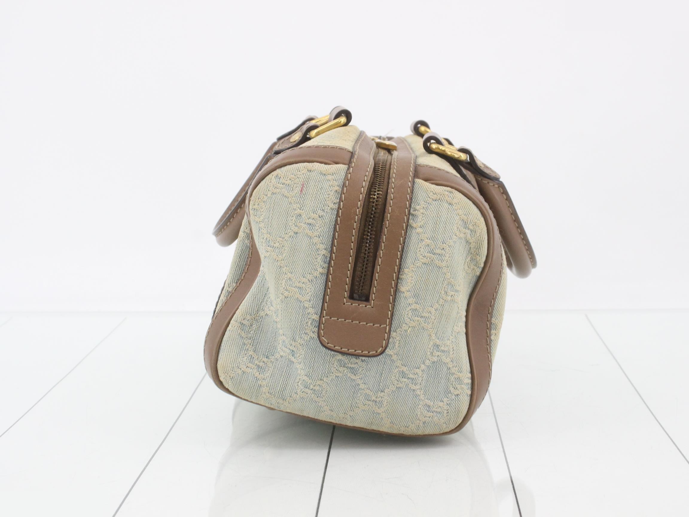 GG pattern denim mini Boston bag 269876 — view 3