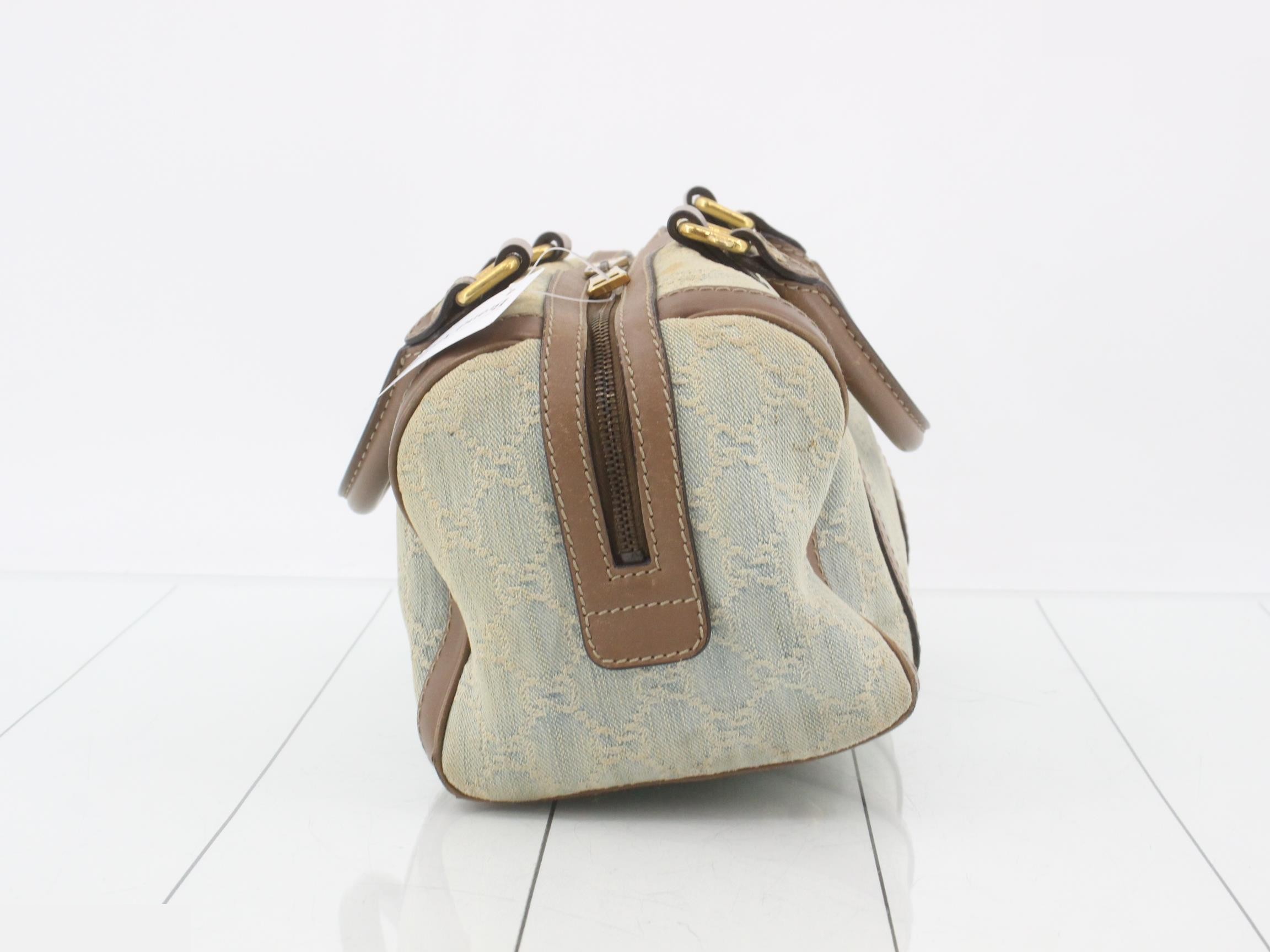 GG pattern denim mini Boston bag 269876 — view 4