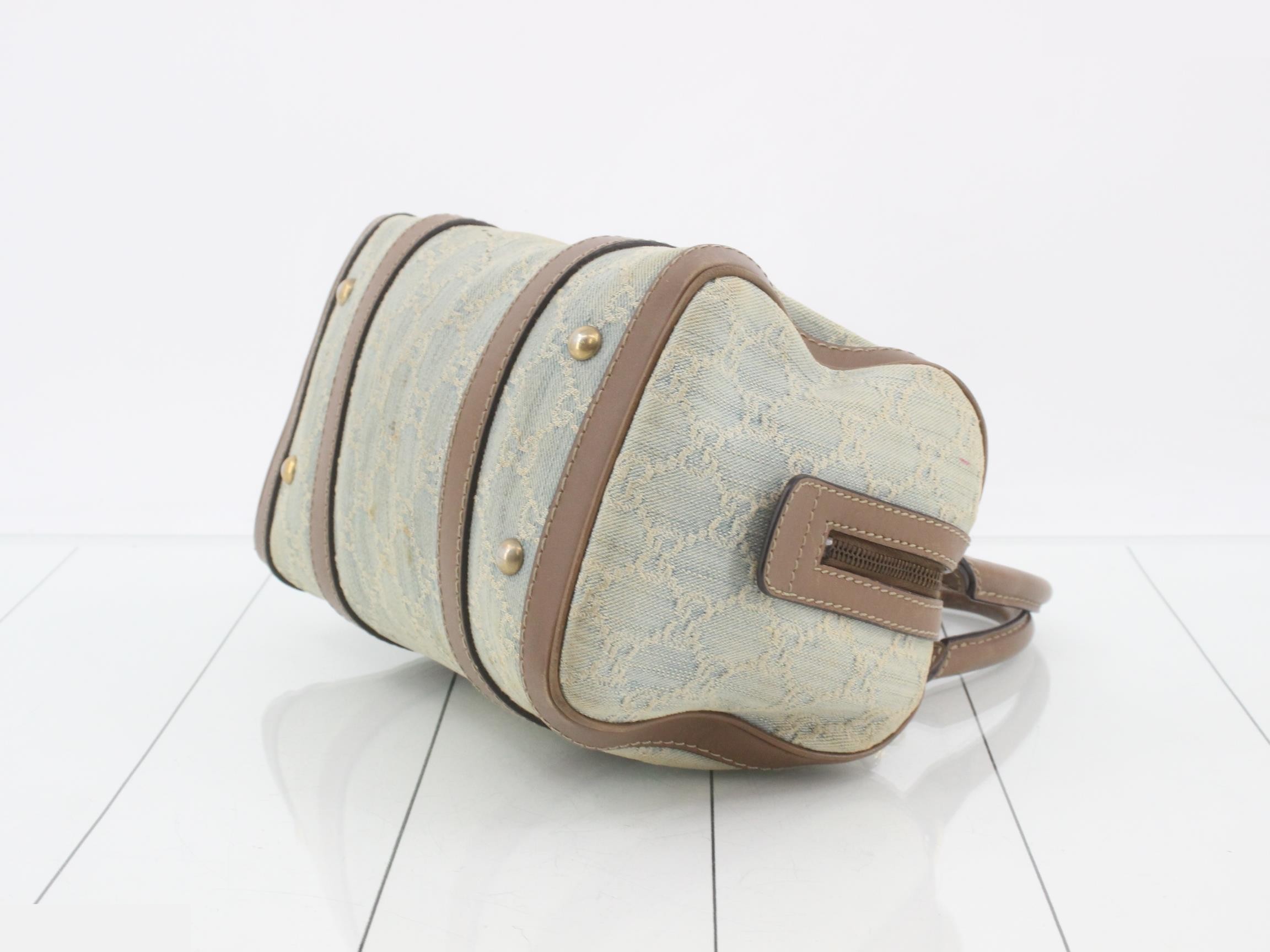 GG pattern denim mini Boston bag 269876 — view 6