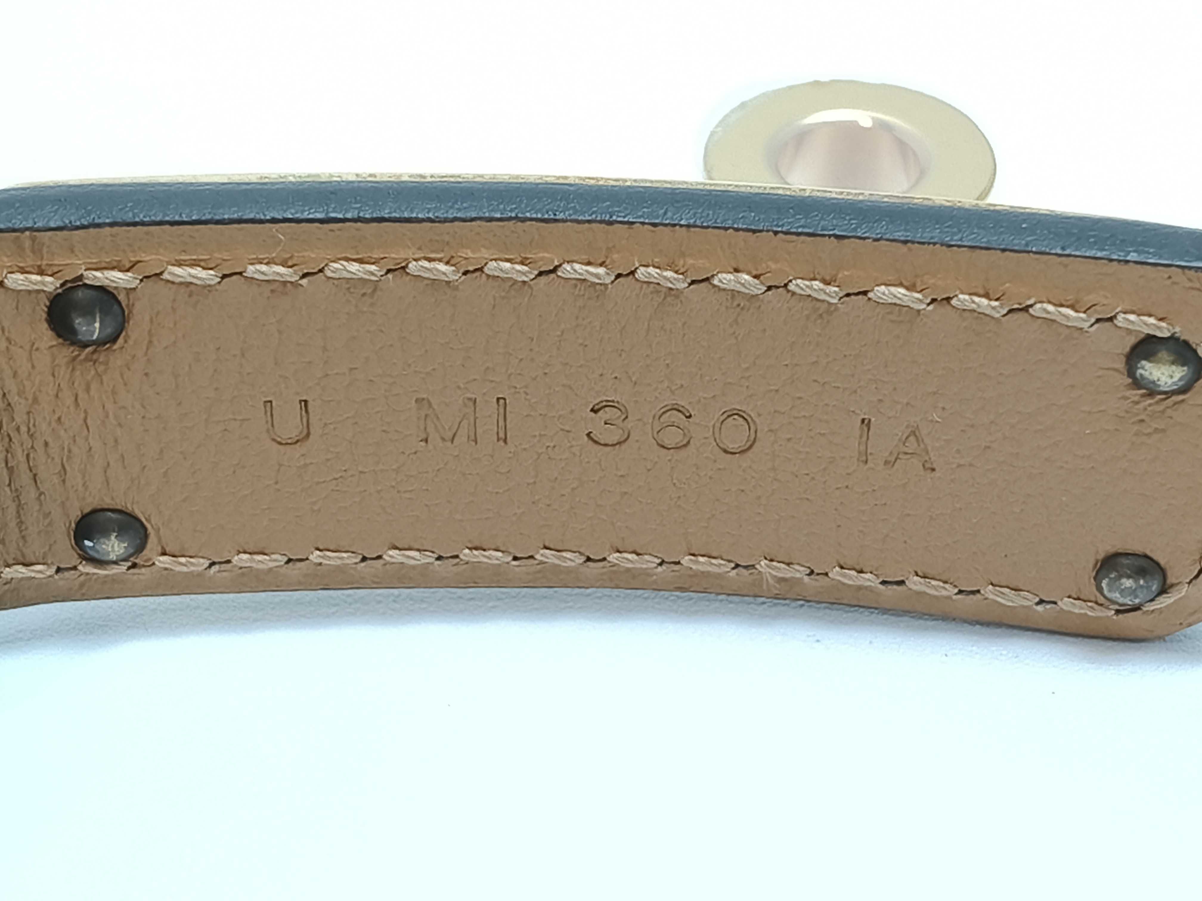 Kelly Belt, Etoupe, Gold Hardware, U Stamp — view 4