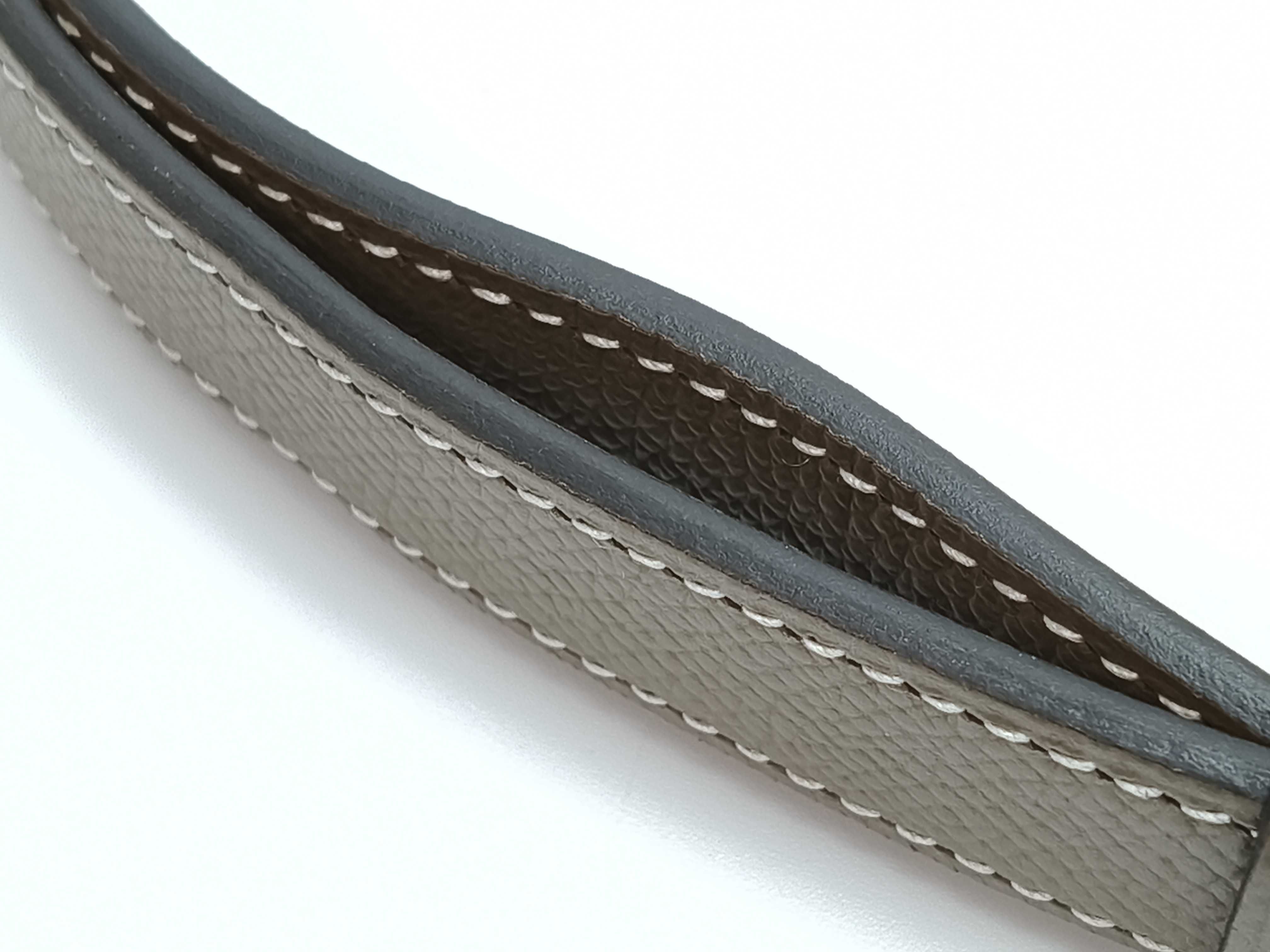 Kelly Belt, Etoupe, Gold Hardware, U Stamp — view 8