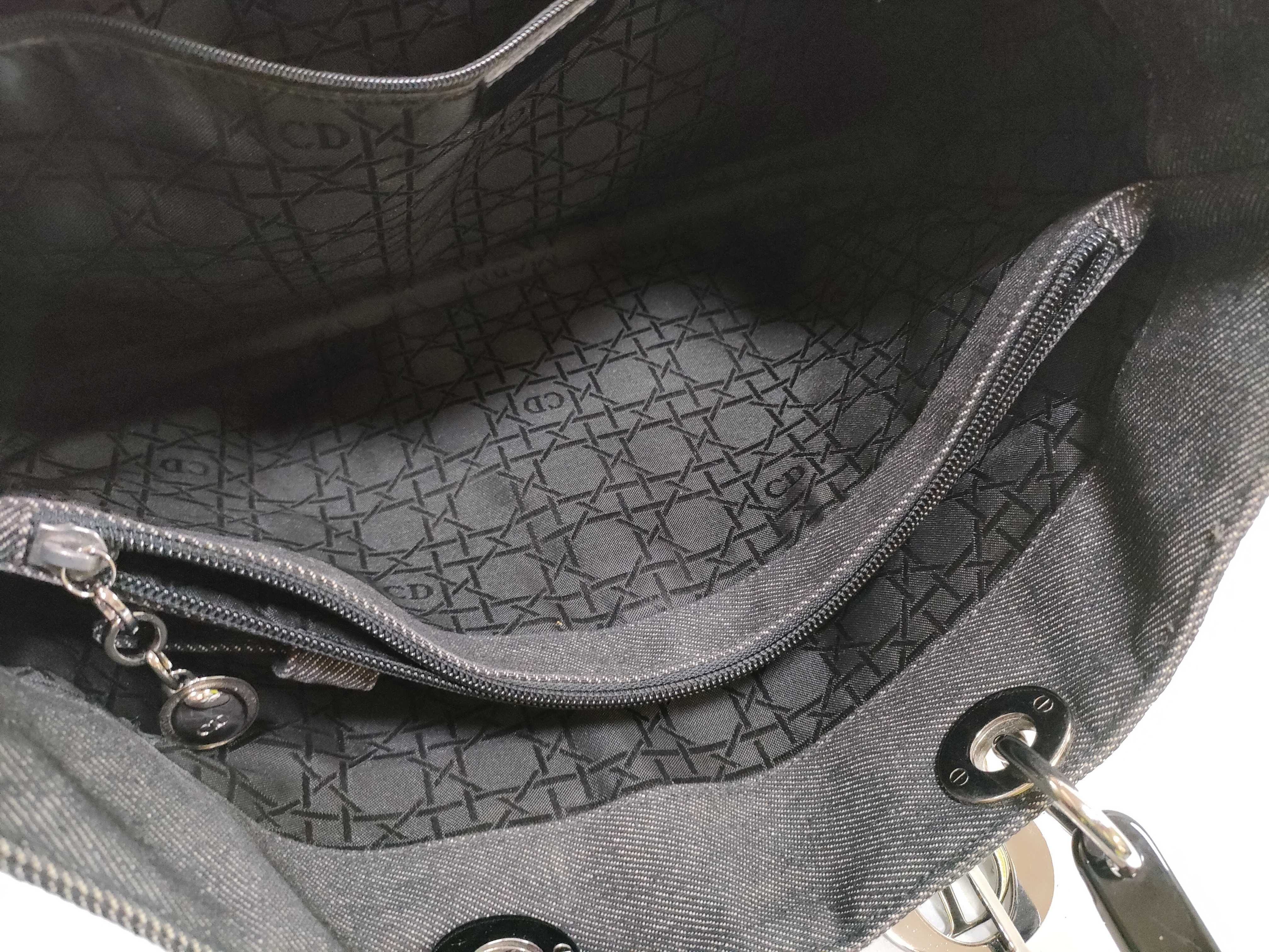 Denim Tote Bag Cannage Tote Bag — view 8