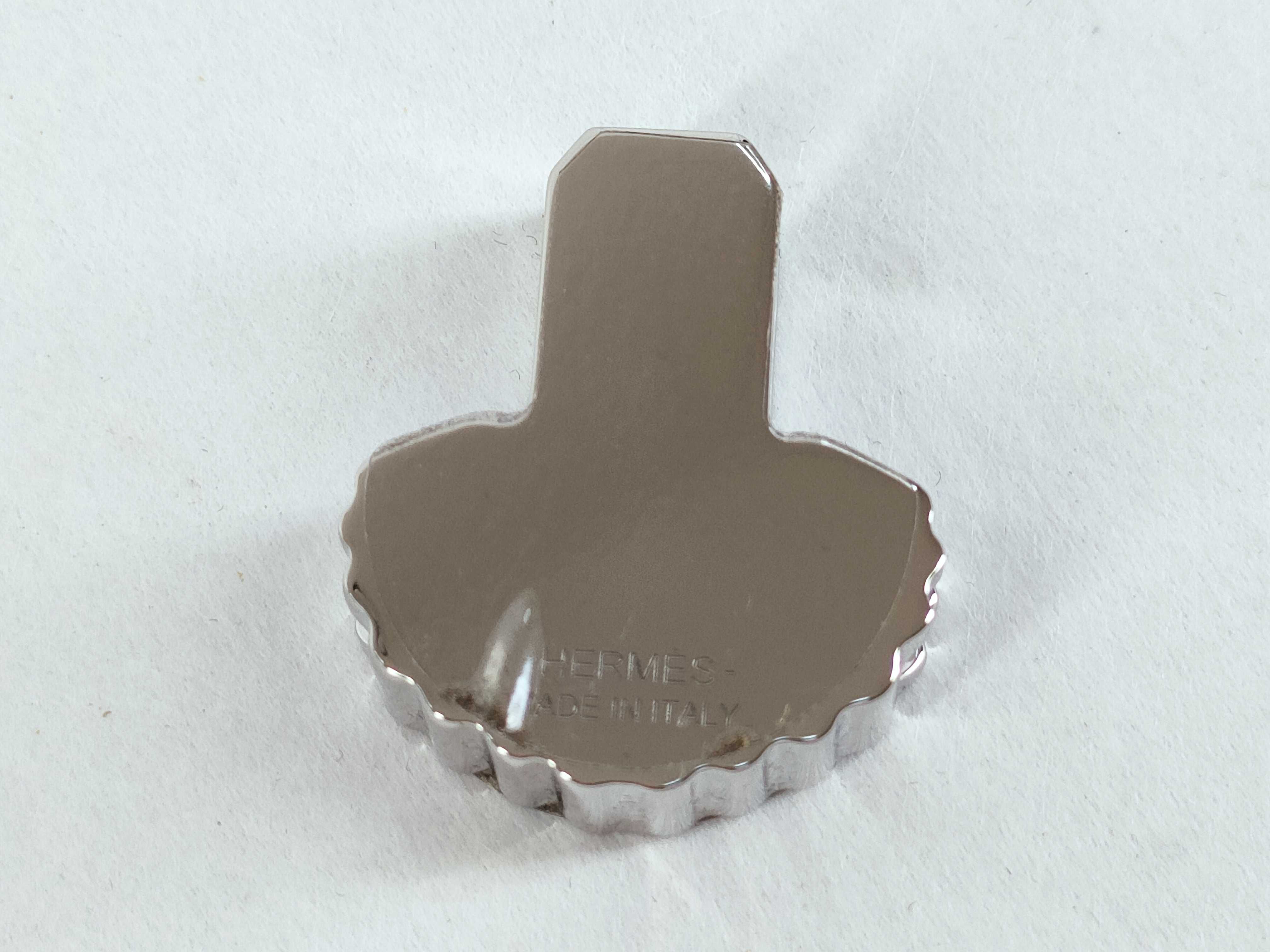 Twilly Ring Epaulet/Metal/Silver x Orange Charm — view 2