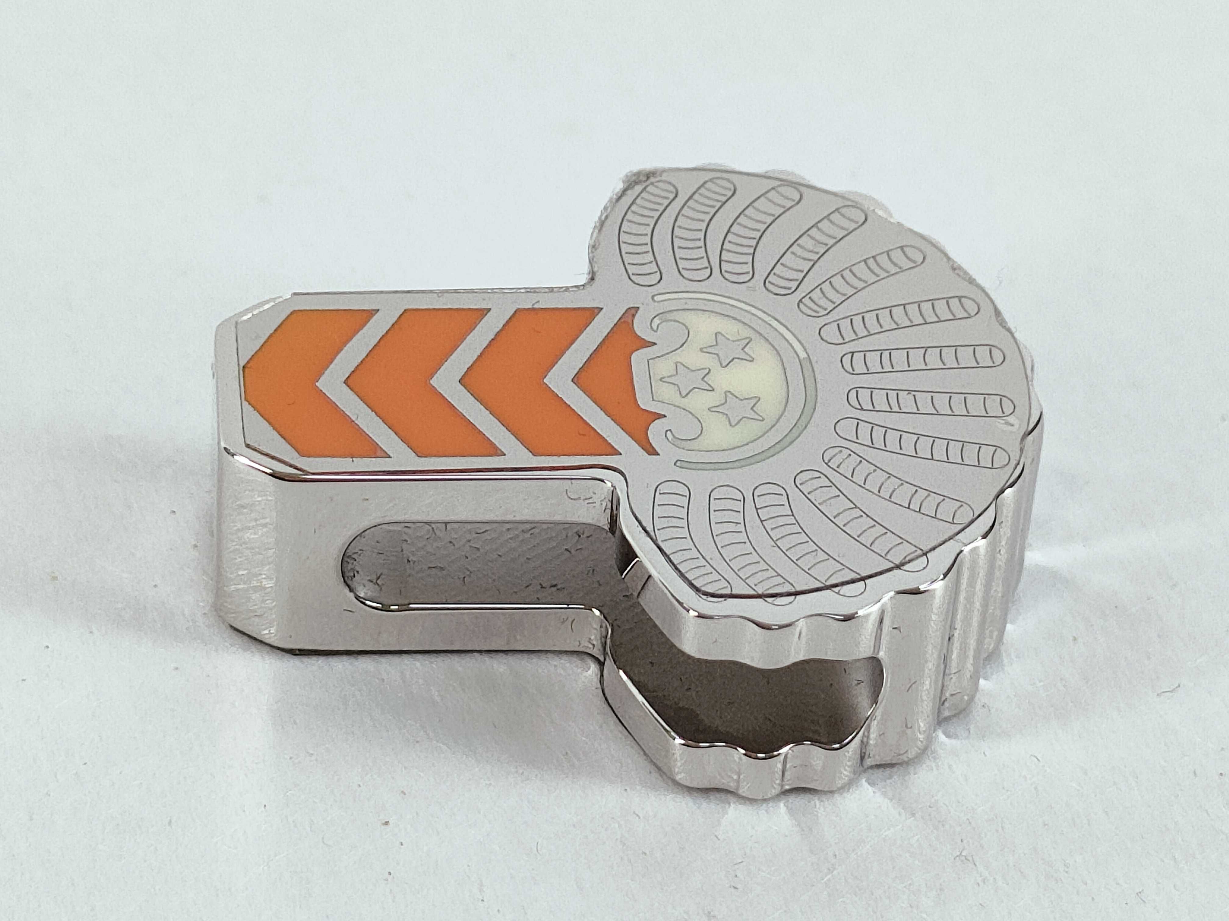 Twilly Ring Epaulet/Metal/Silver x Orange Charm — view 3