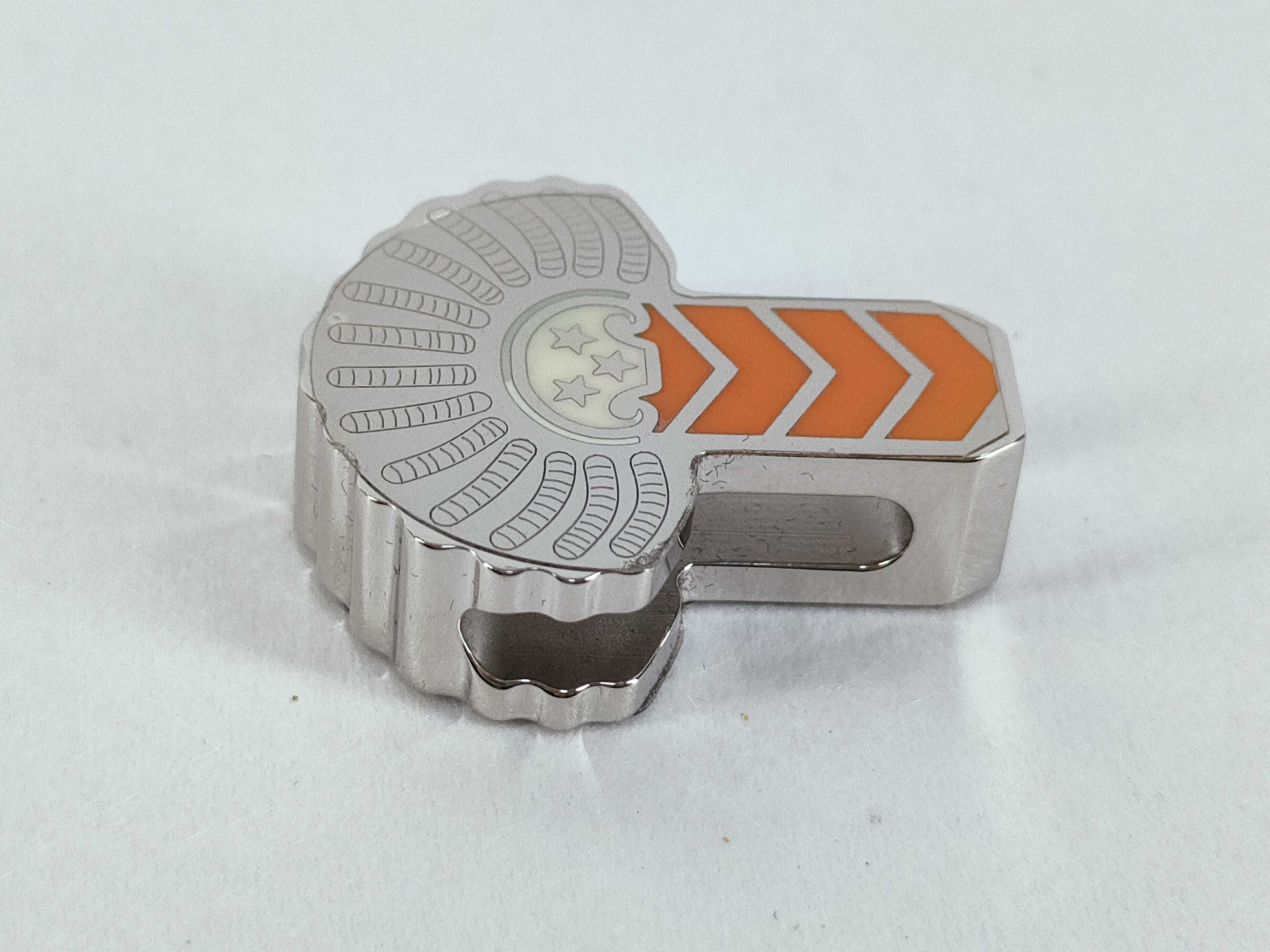 Twilly Ring Epaulet/Metal/Silver x Orange Charm — view 5