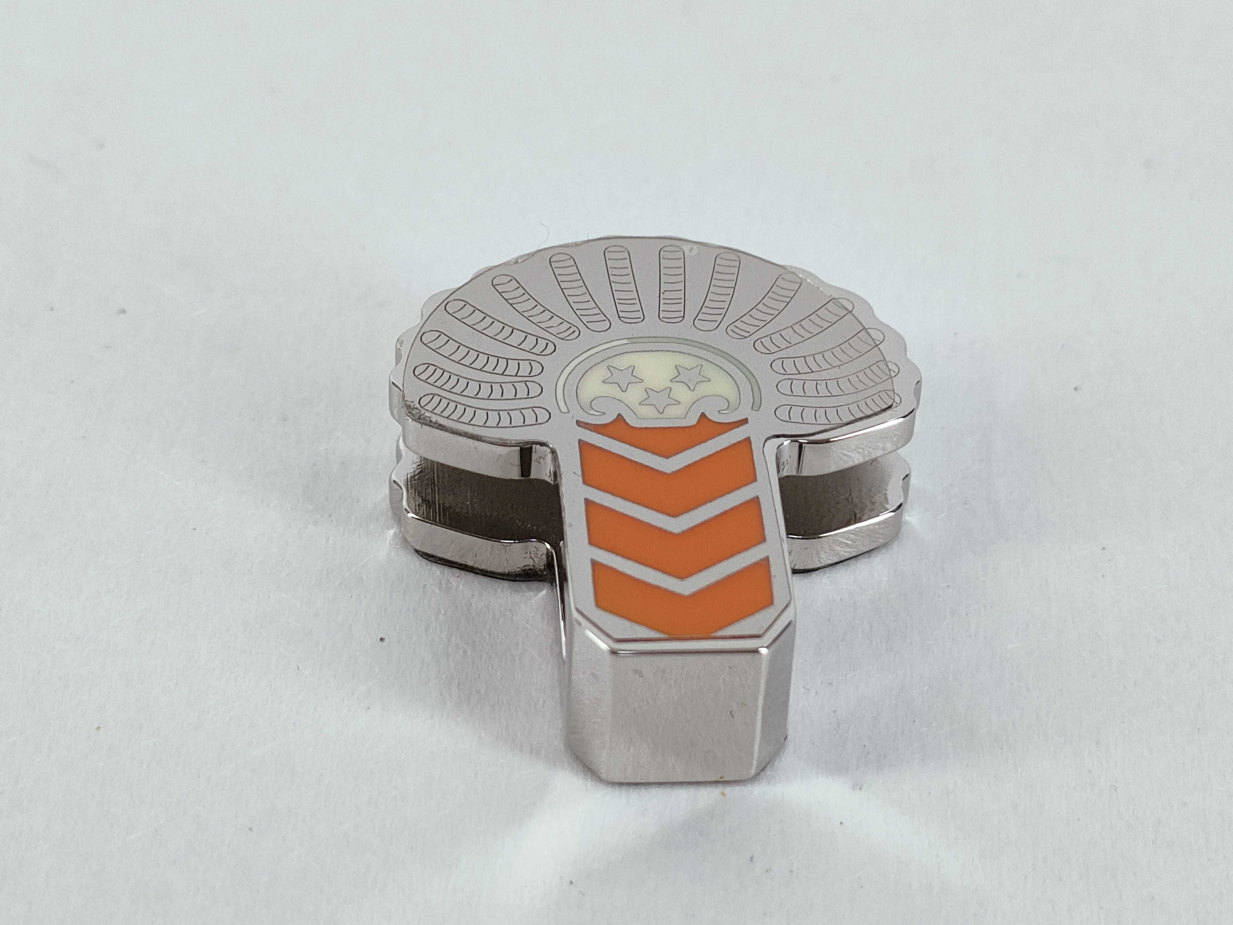 Twilly Ring Epaulet/Metal/Silver x Orange Charm — view 6