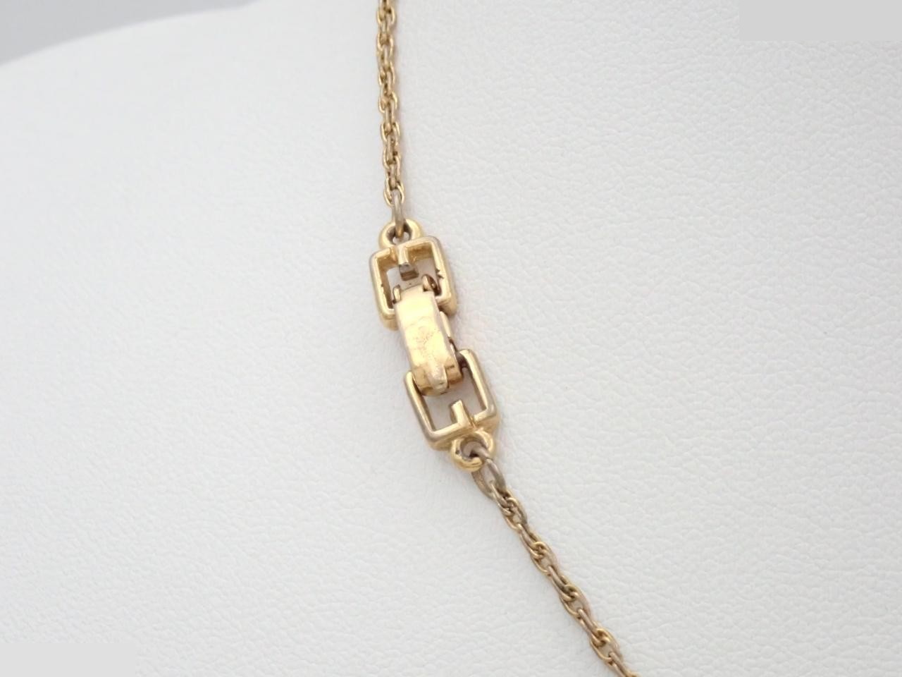 Gold necklace, chain approximately 42cm — view 2
