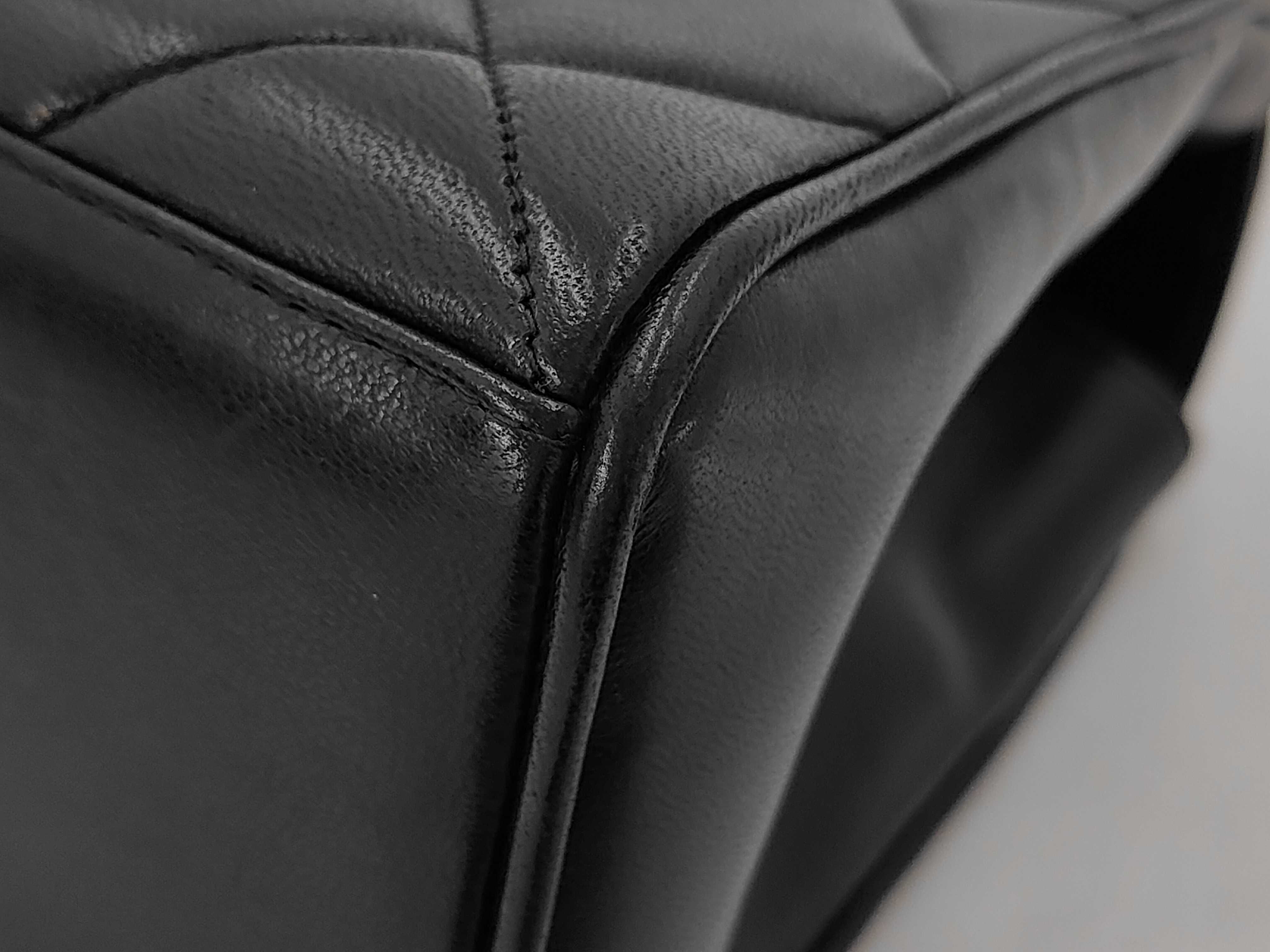 Matelassé Lambskin Chain Tote Bag — view 3
