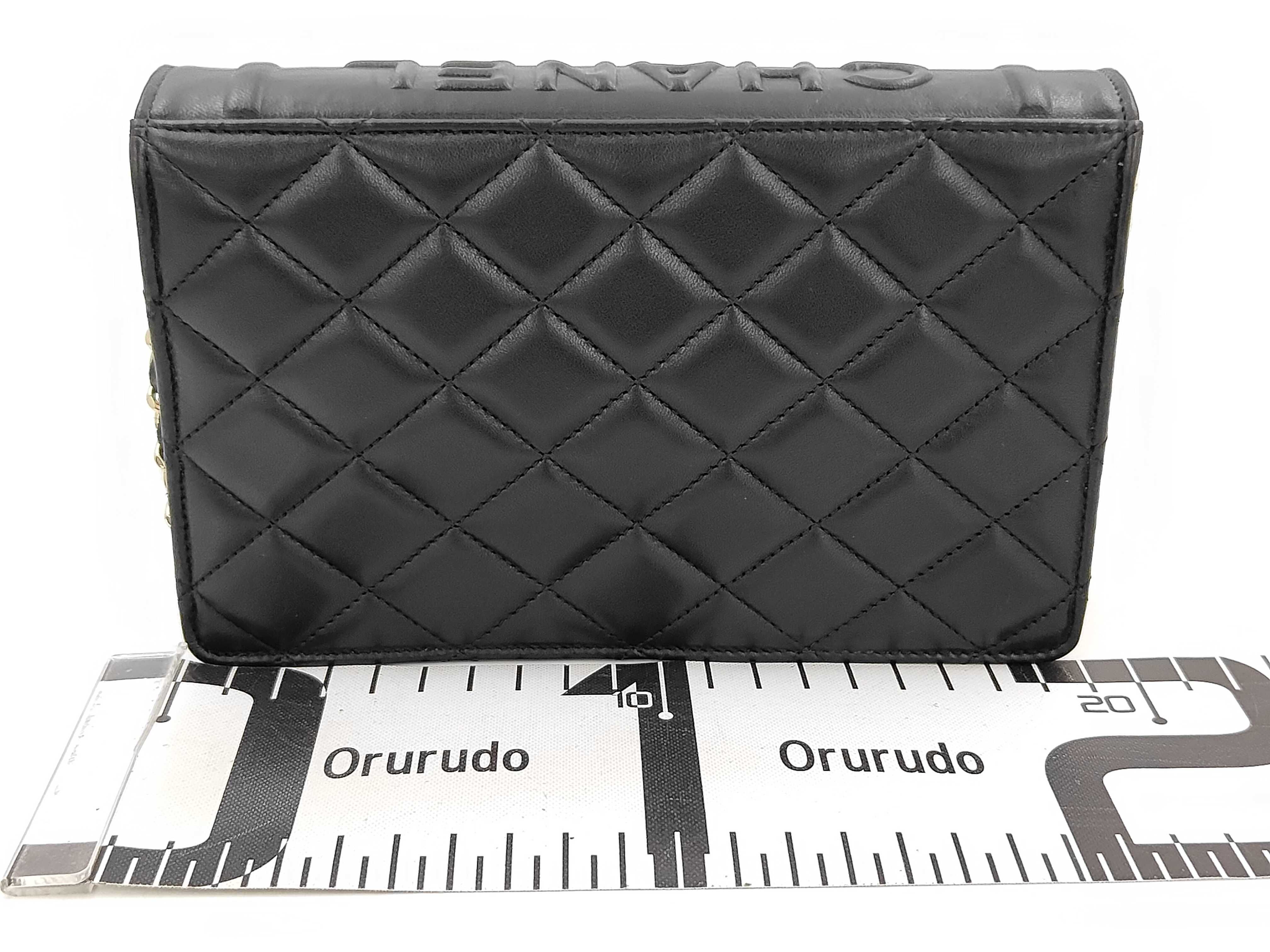 Lambskin Book Chain Wallet Matelassé Shoulder Bag — view 2