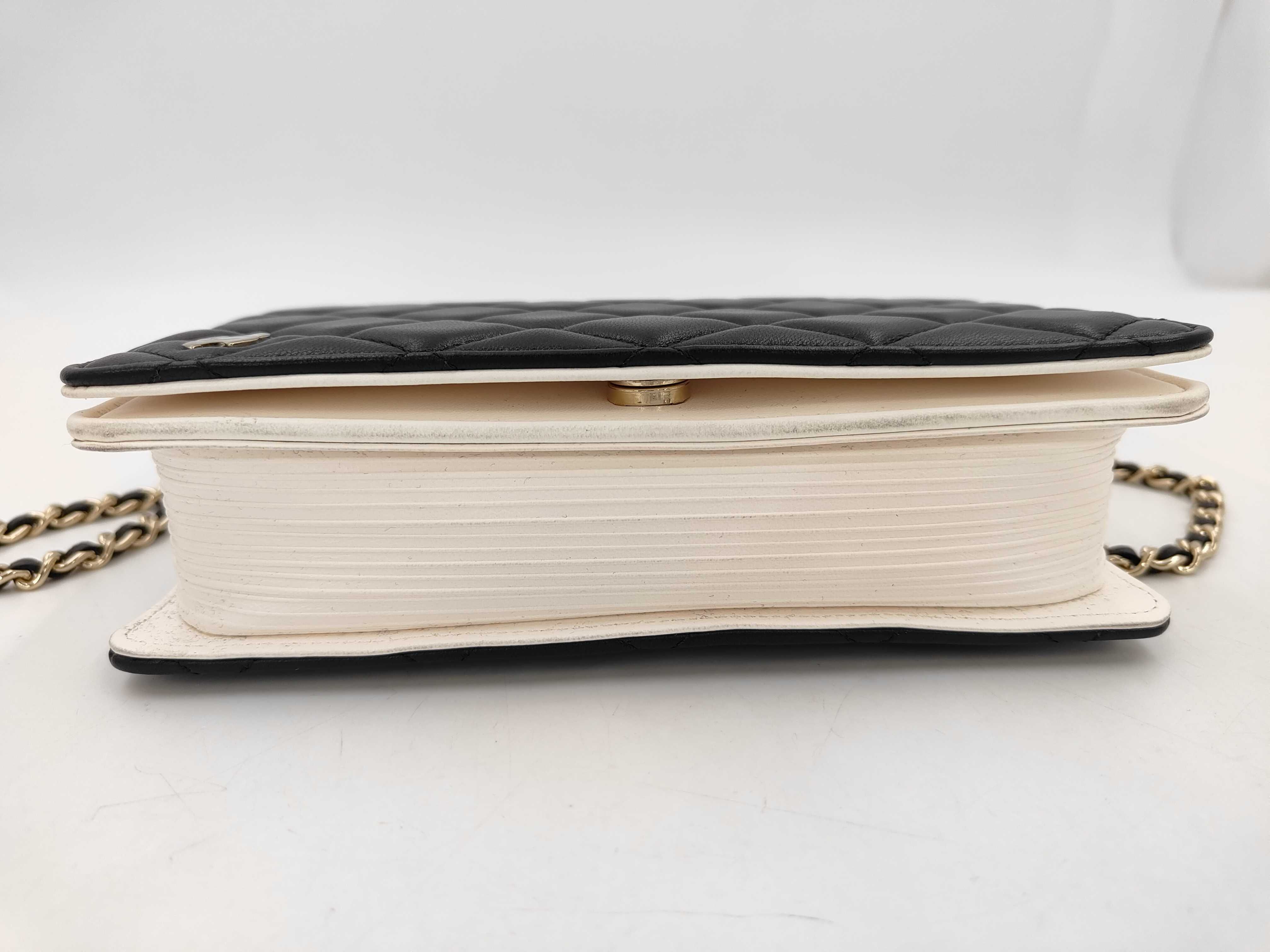 Lambskin Book Chain Wallet Matelassé Shoulder Bag — view 7