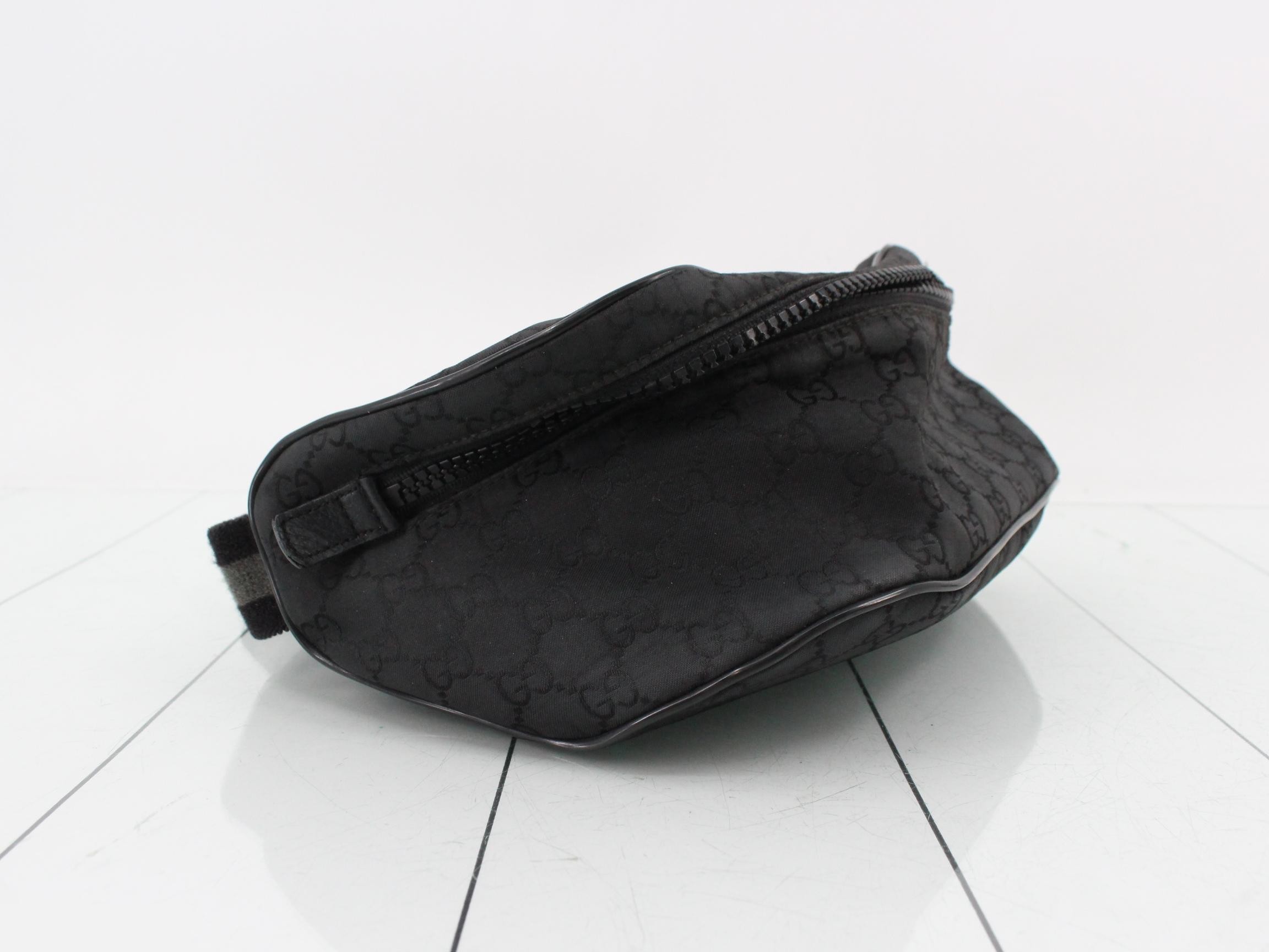 Nylon Waist Pouch, Noir (Black), 449182, 204991 — view 5