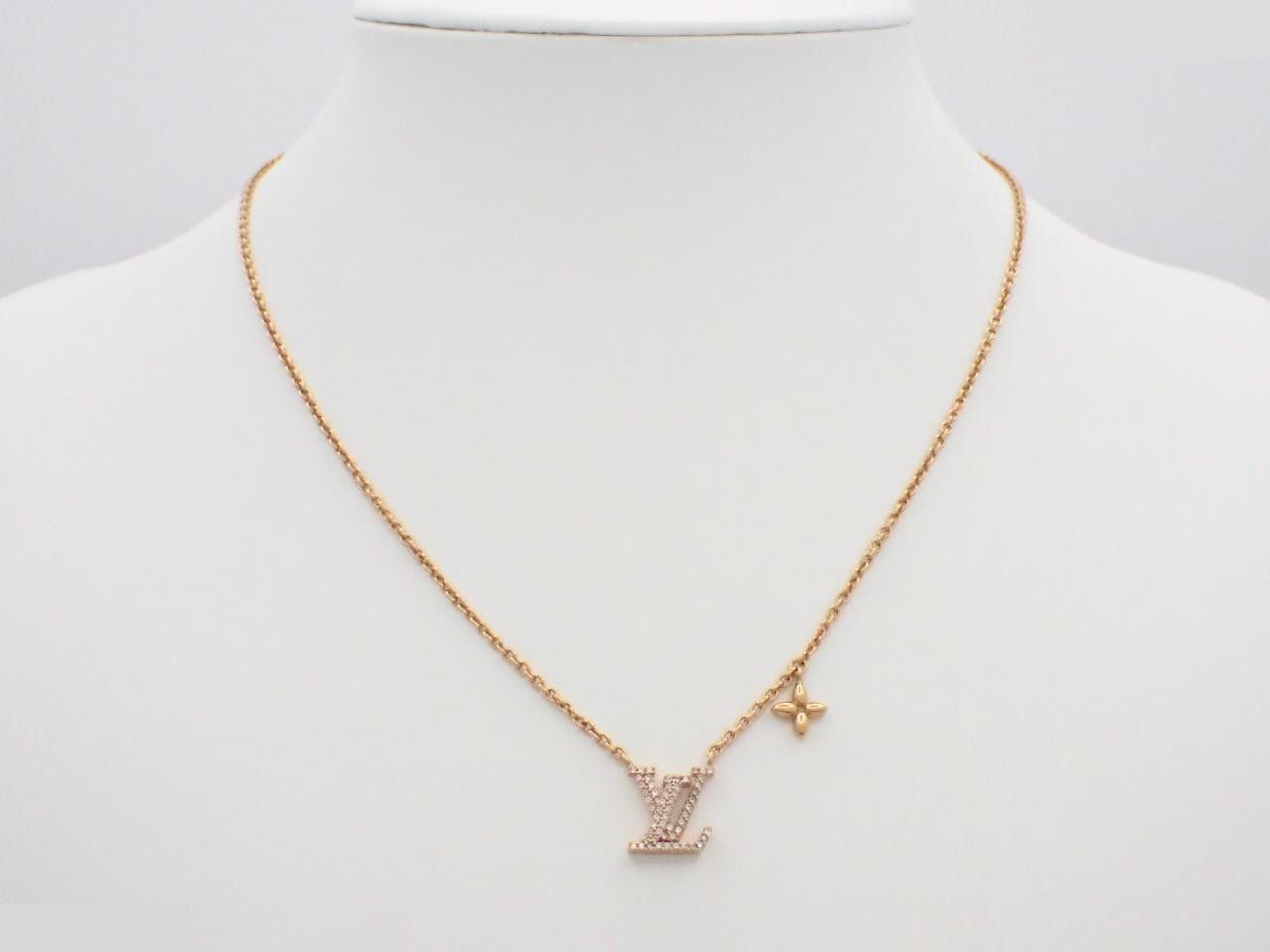 LV Iconic Necklace VA1252 GP Gold Chain approx. 46cm — view 3