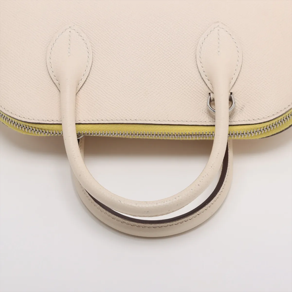 [Individually wrapped] Hermes Bolide 1923 25 Tricolor Vaux Epson Nata x Jaune Citron x Terre Batieux Silver Hardware B:2023 — view 5