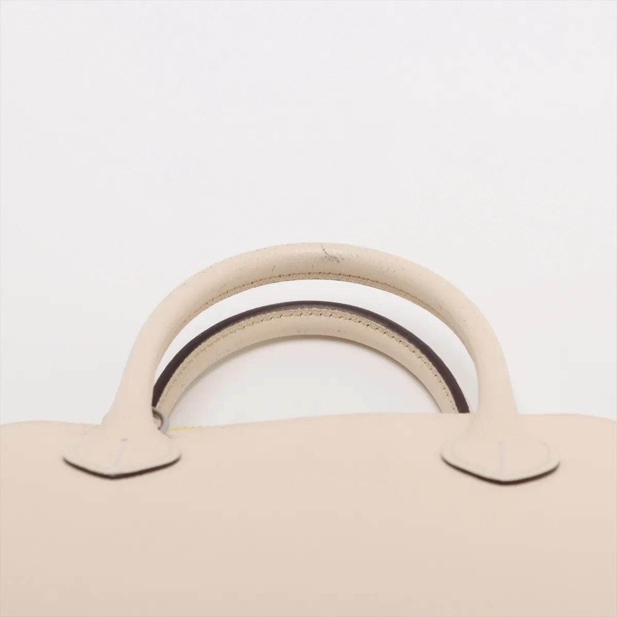 [Individually wrapped] Hermes Bolide 1923 25 Tricolor Vaux Epson Nata x Jaune Citron x Terre Batieux Silver Hardware B:2023 — view 6