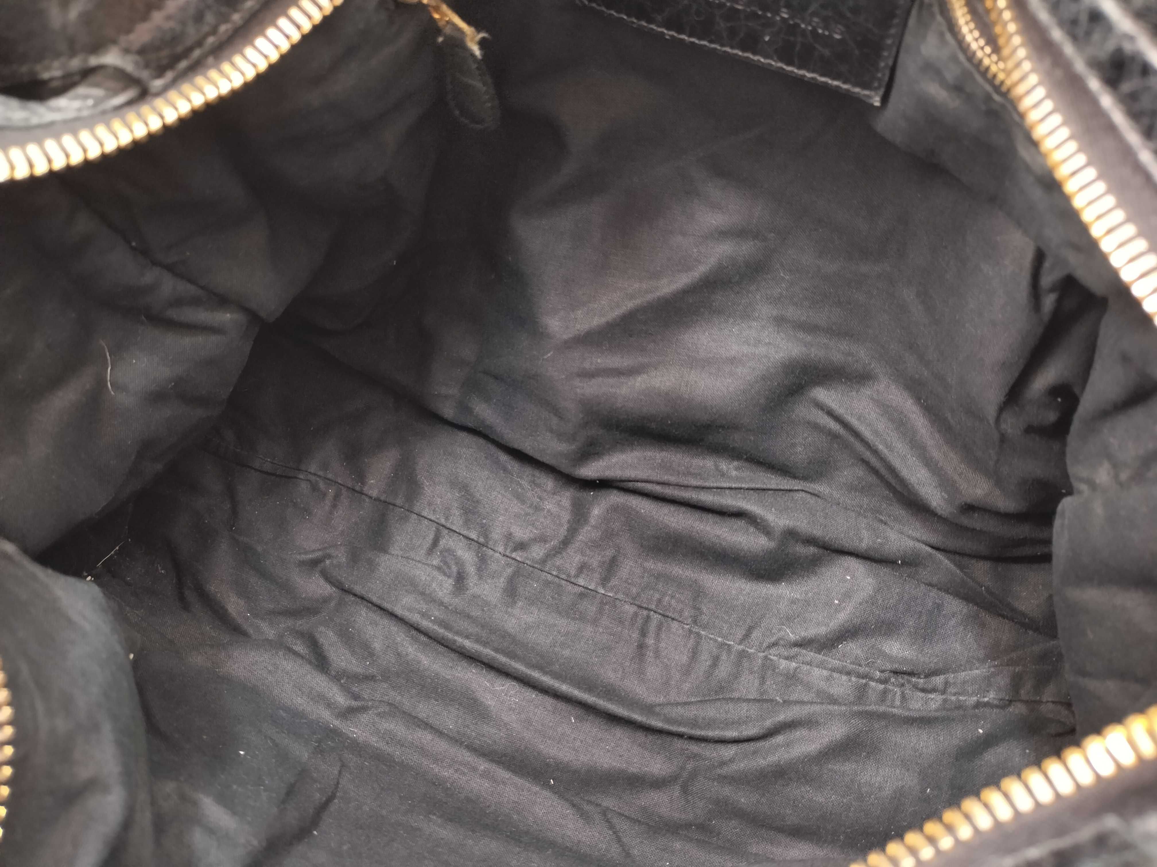 The City Balenciaga The Giant City Leather 2-Way Handbag Black 173084 Handbag — view 12