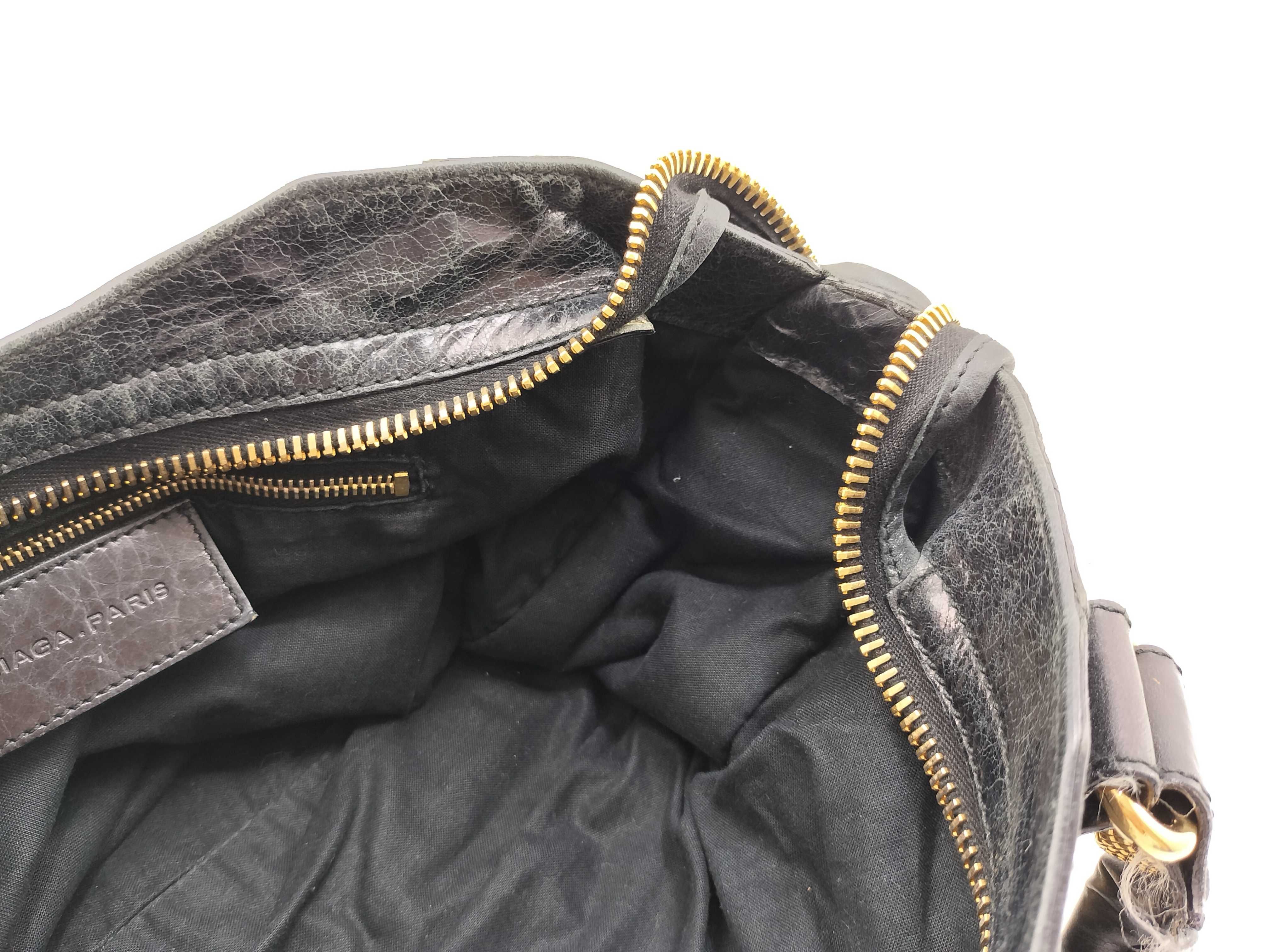 The City Balenciaga The Giant City Leather 2-Way Handbag Black 173084 Handbag — view 13