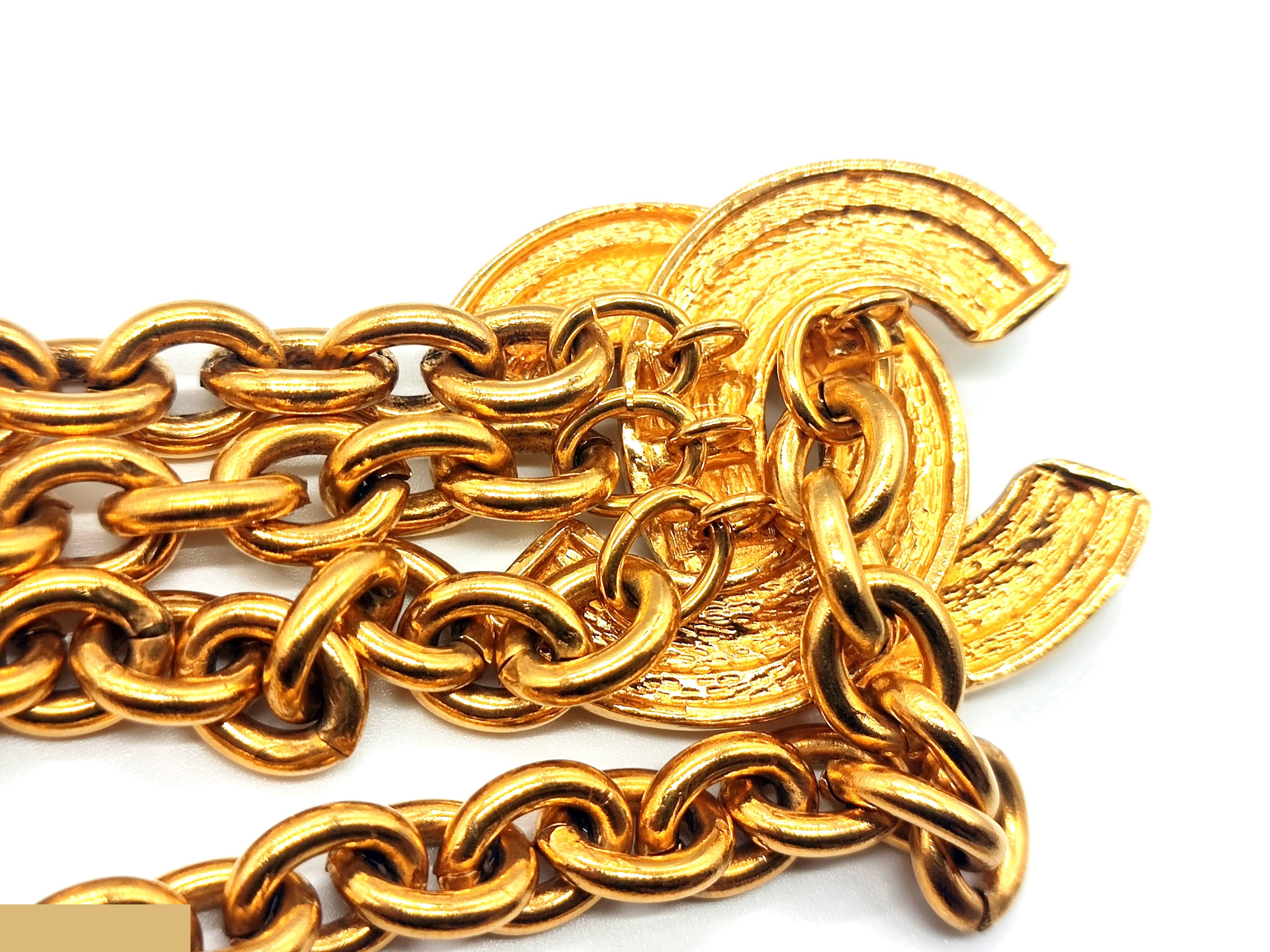 Double Coco Mark Matelassé Chain Belt, Chain approx. 74cm — view 11