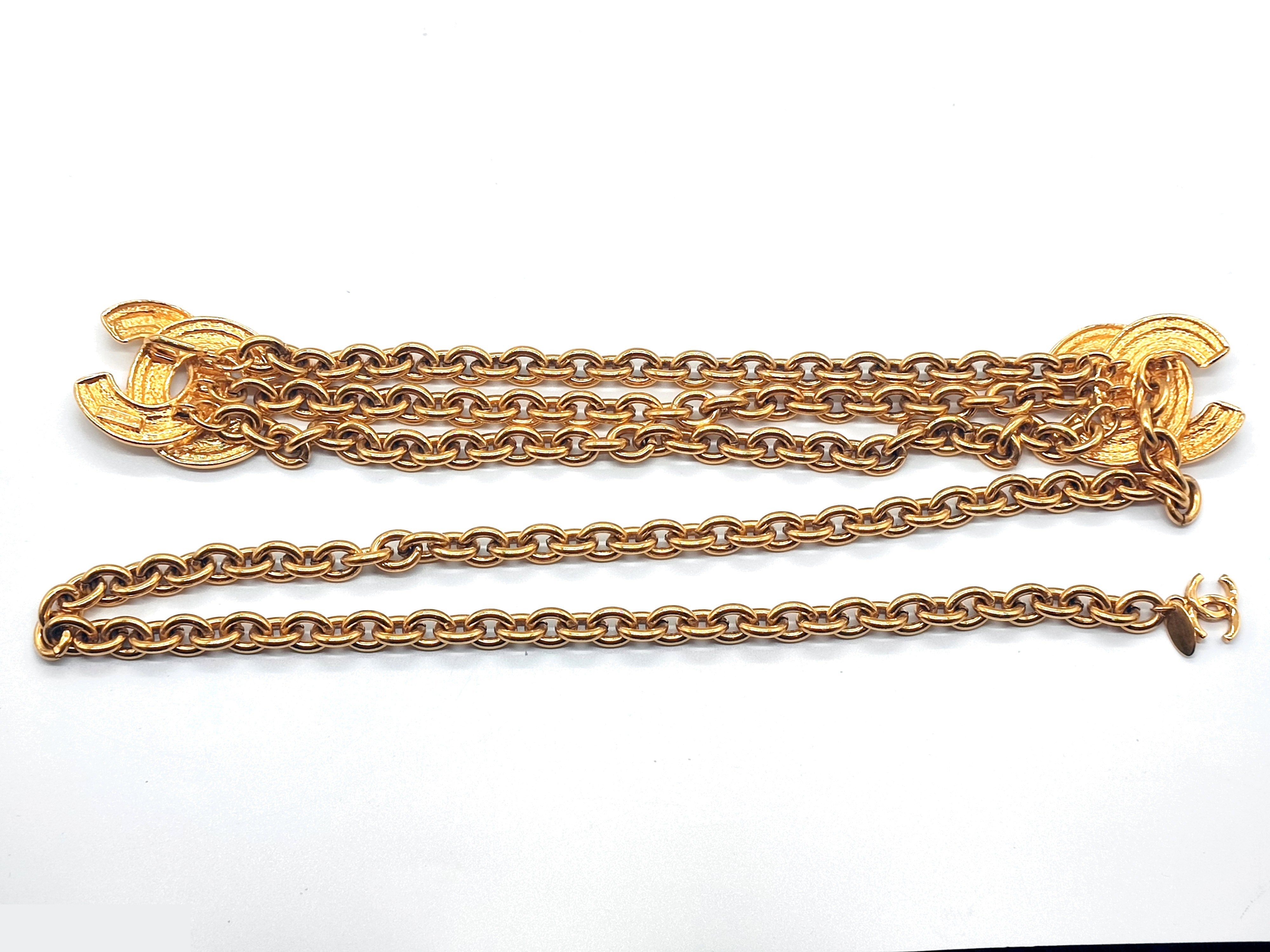 Double Coco Mark Matelassé Chain Belt, Chain approx. 74cm — view 6