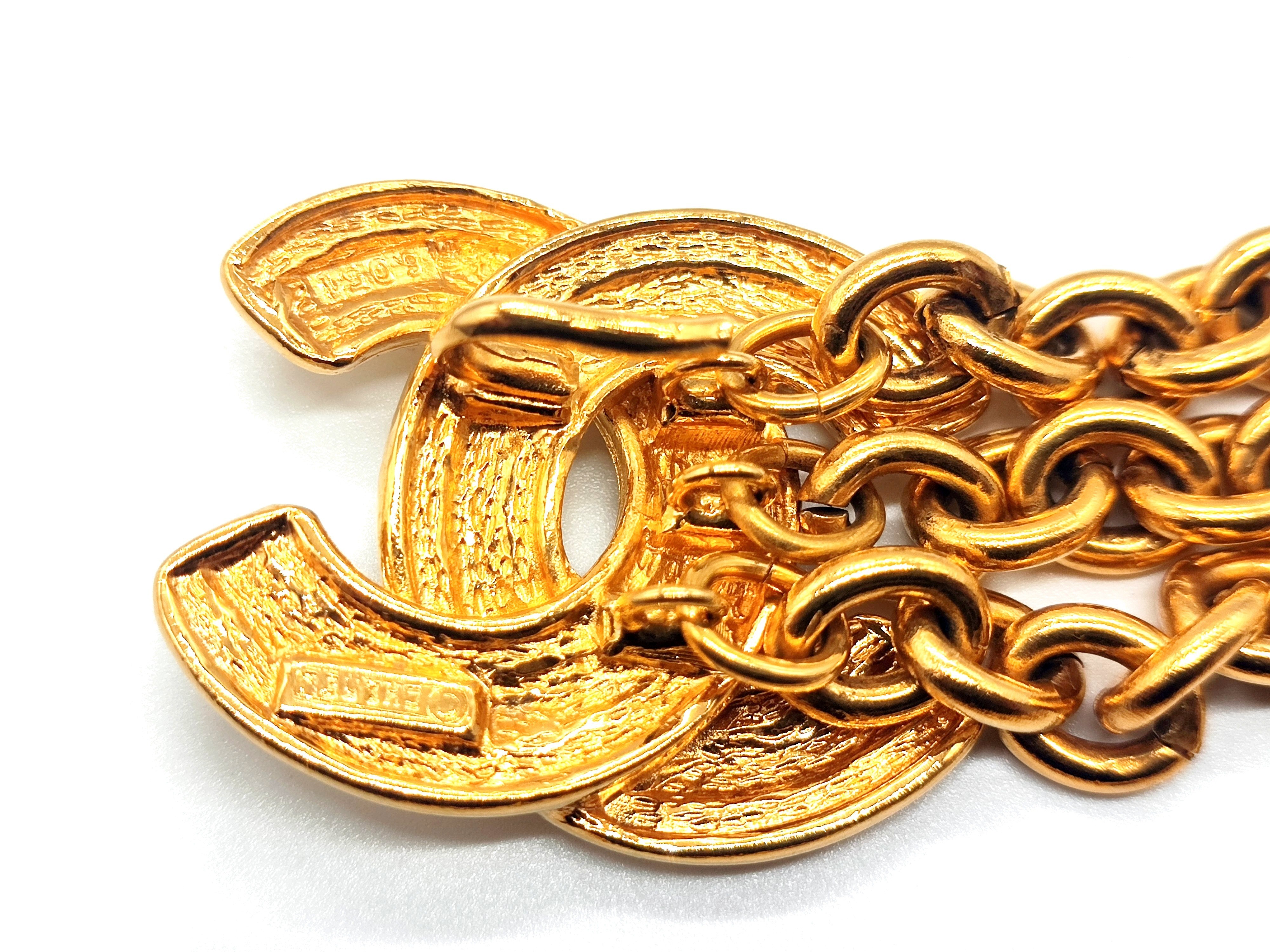 Double Coco Mark Matelassé Chain Belt, Chain approx. 74cm — view 10