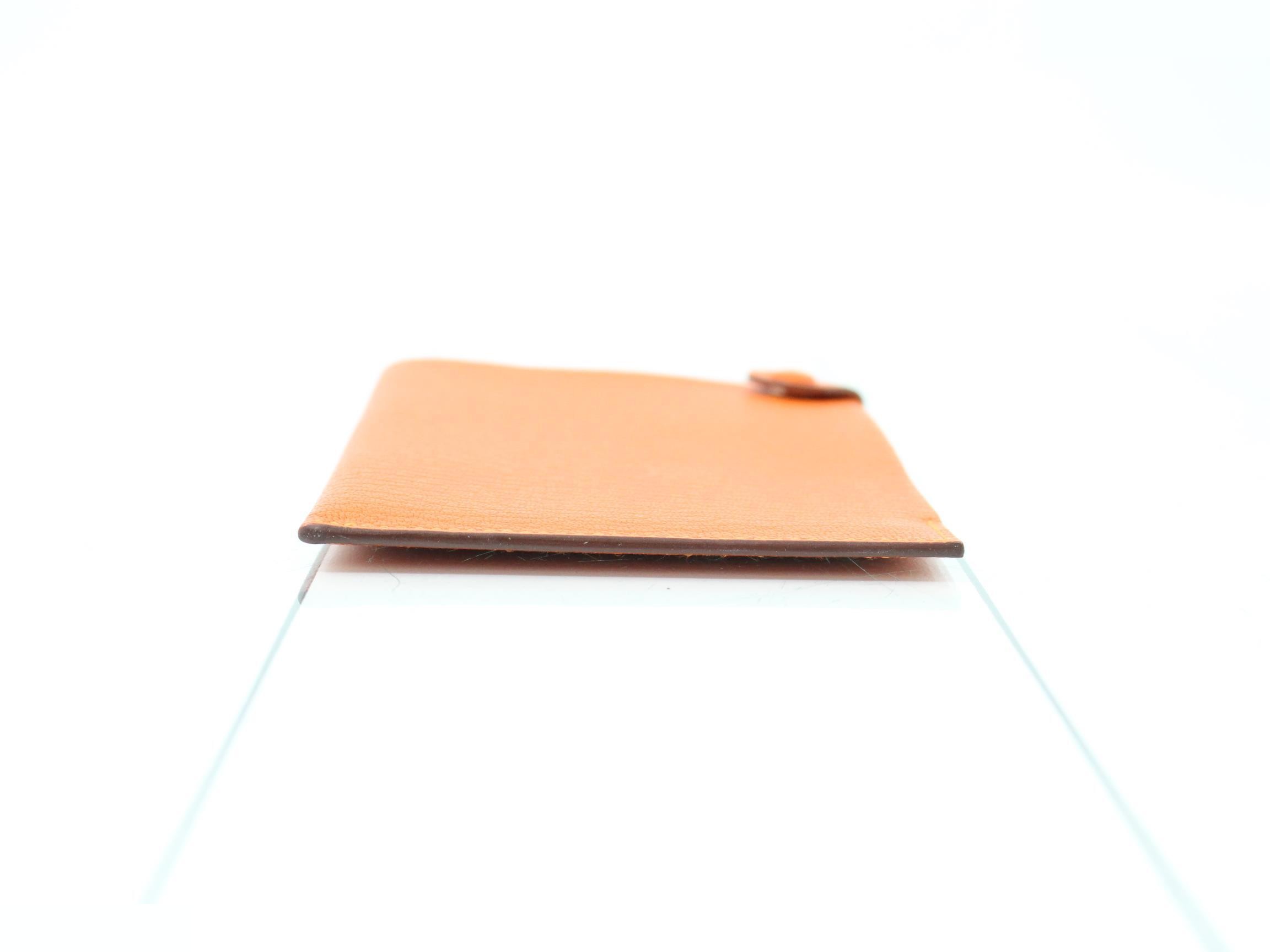 Q Tarmac PM Card Case Chevre Mysore Orange — view 3