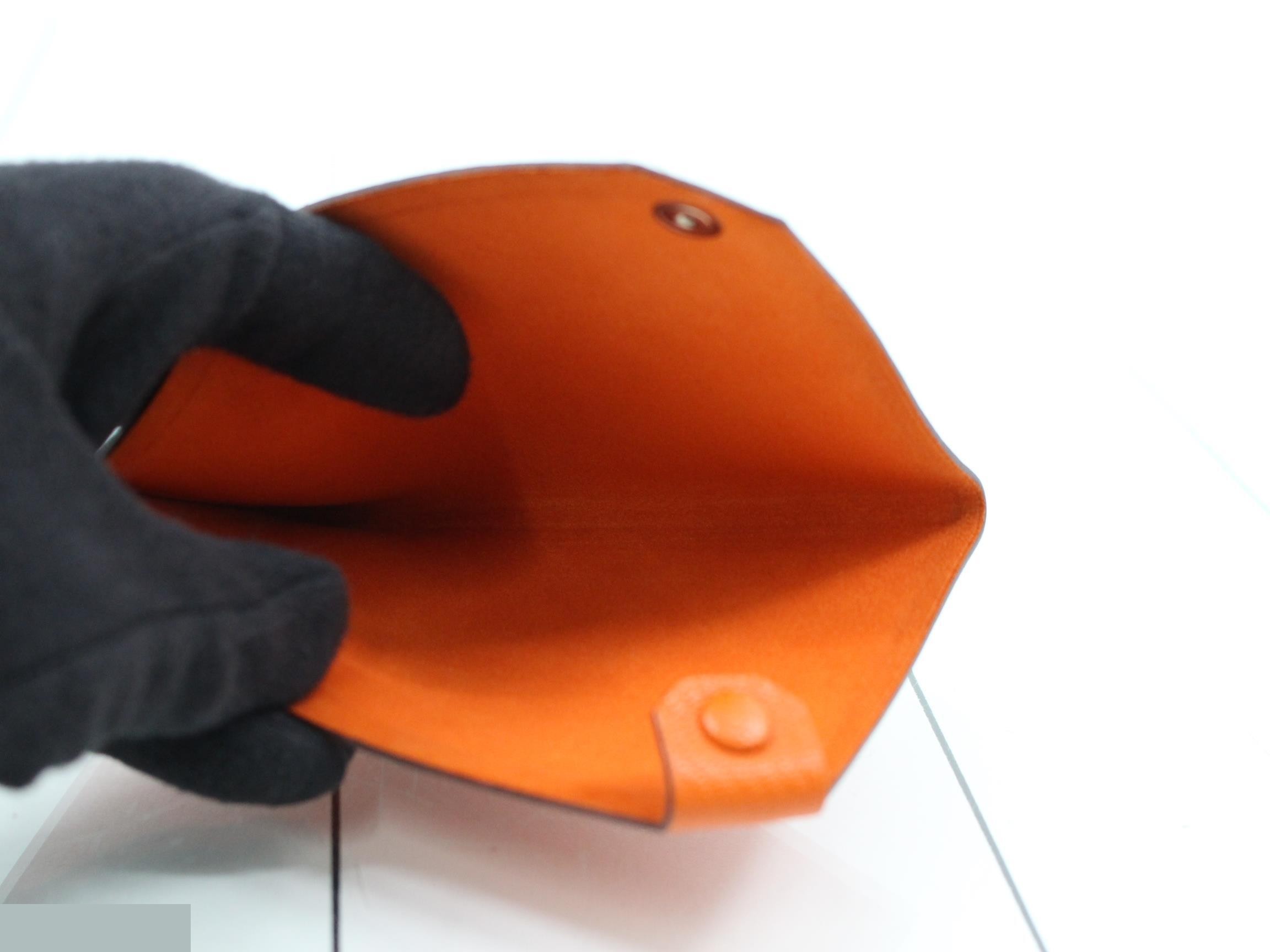 Q Tarmac PM Card Case Chevre Mysore Orange — view 4