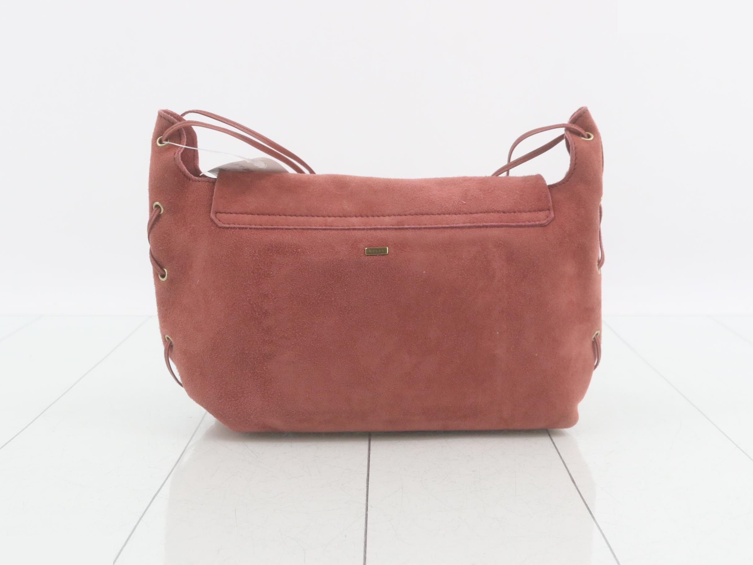 Suede heart shoulder bag — view 2