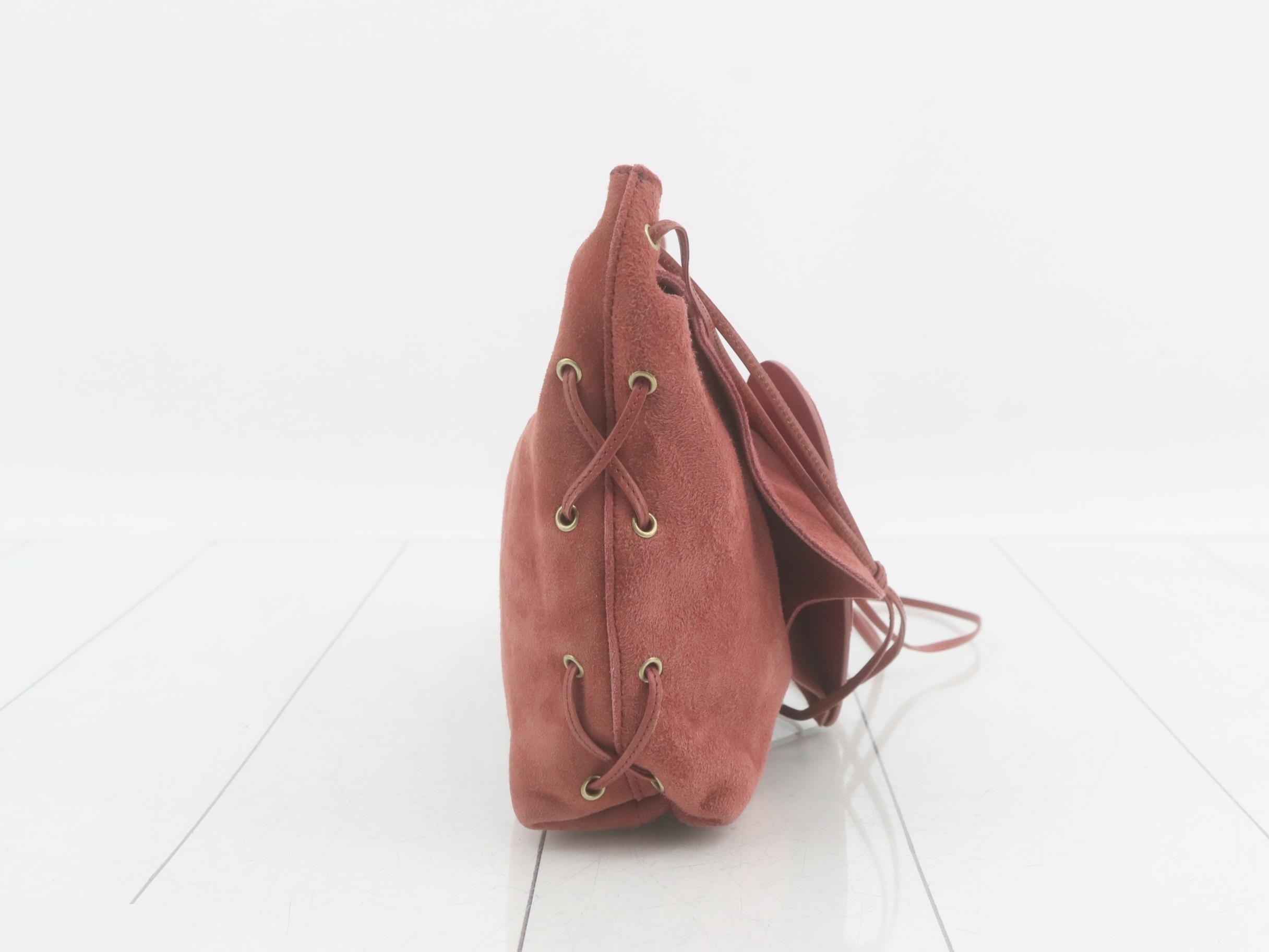 Suede heart shoulder bag — view 4