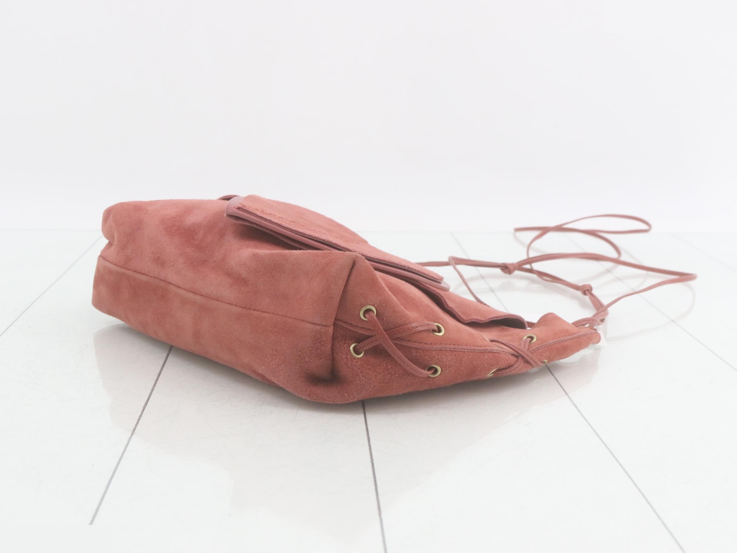 Suede heart shoulder bag — view 6