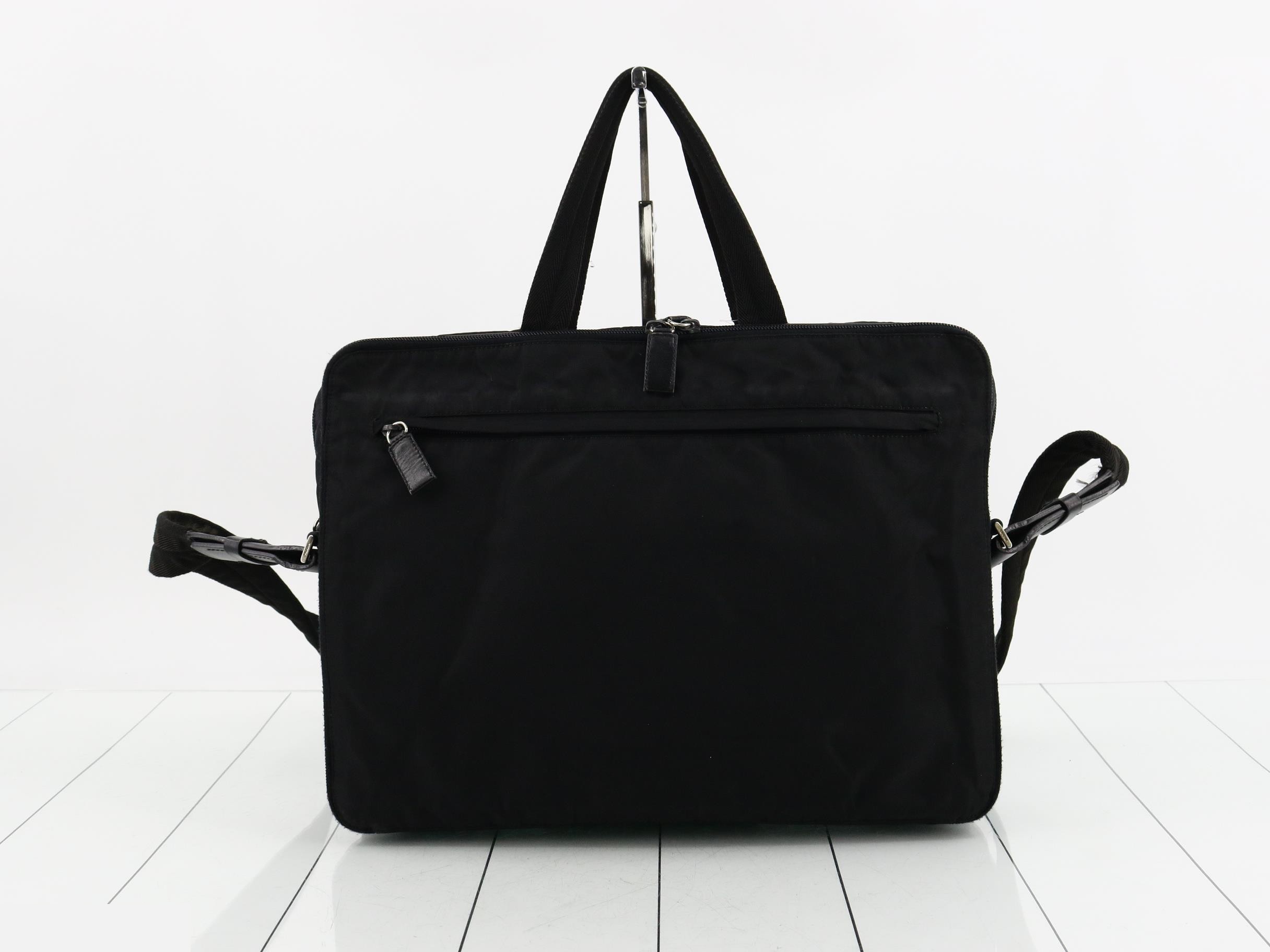 2-way bag, nylon, black — view 2