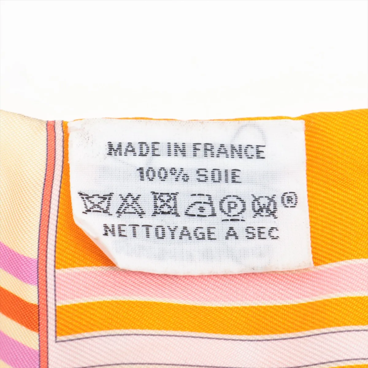 Twilly Couvertures Nouvelles Horsewear Scarf Silk Orange x Pink — view 3