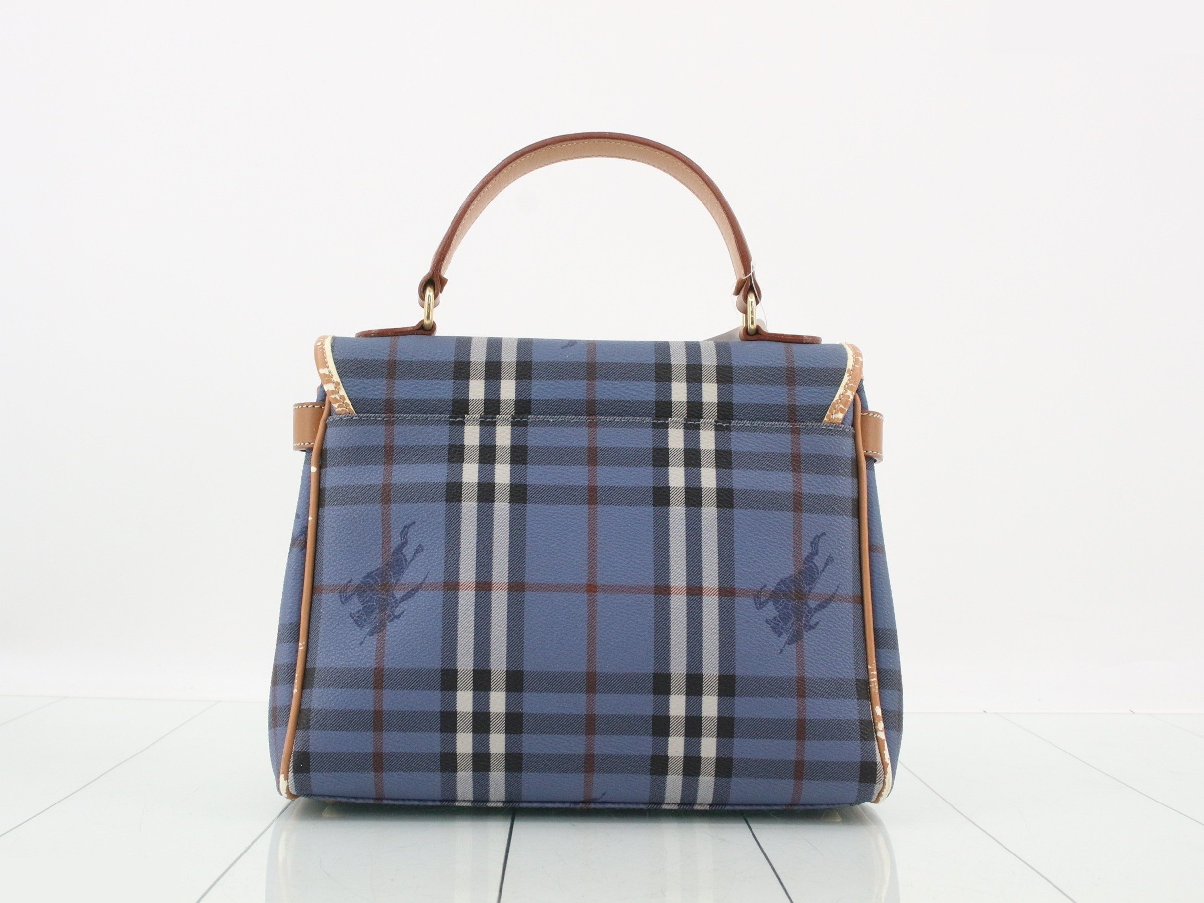 Nova Check handbag, blue — view 2