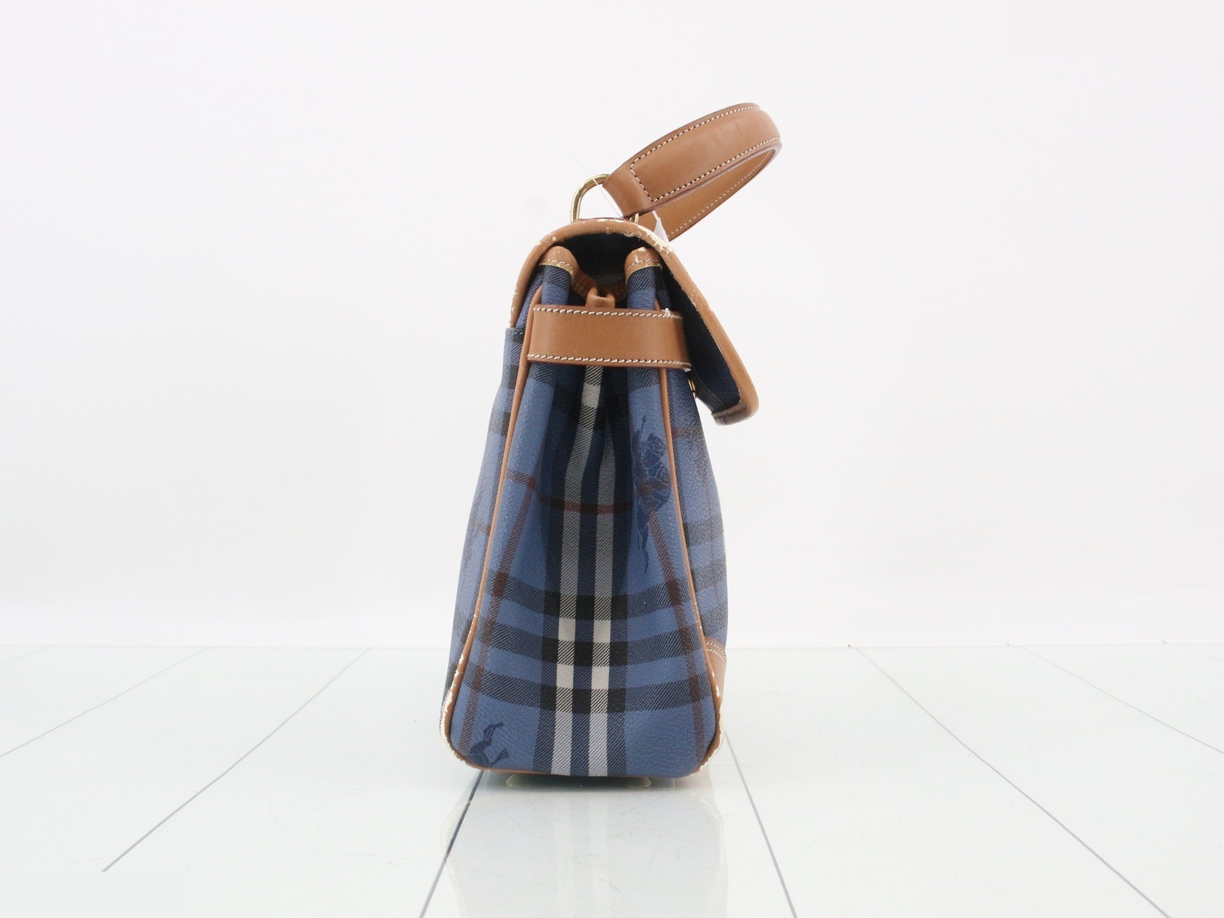 Nova Check handbag, blue — view 4
