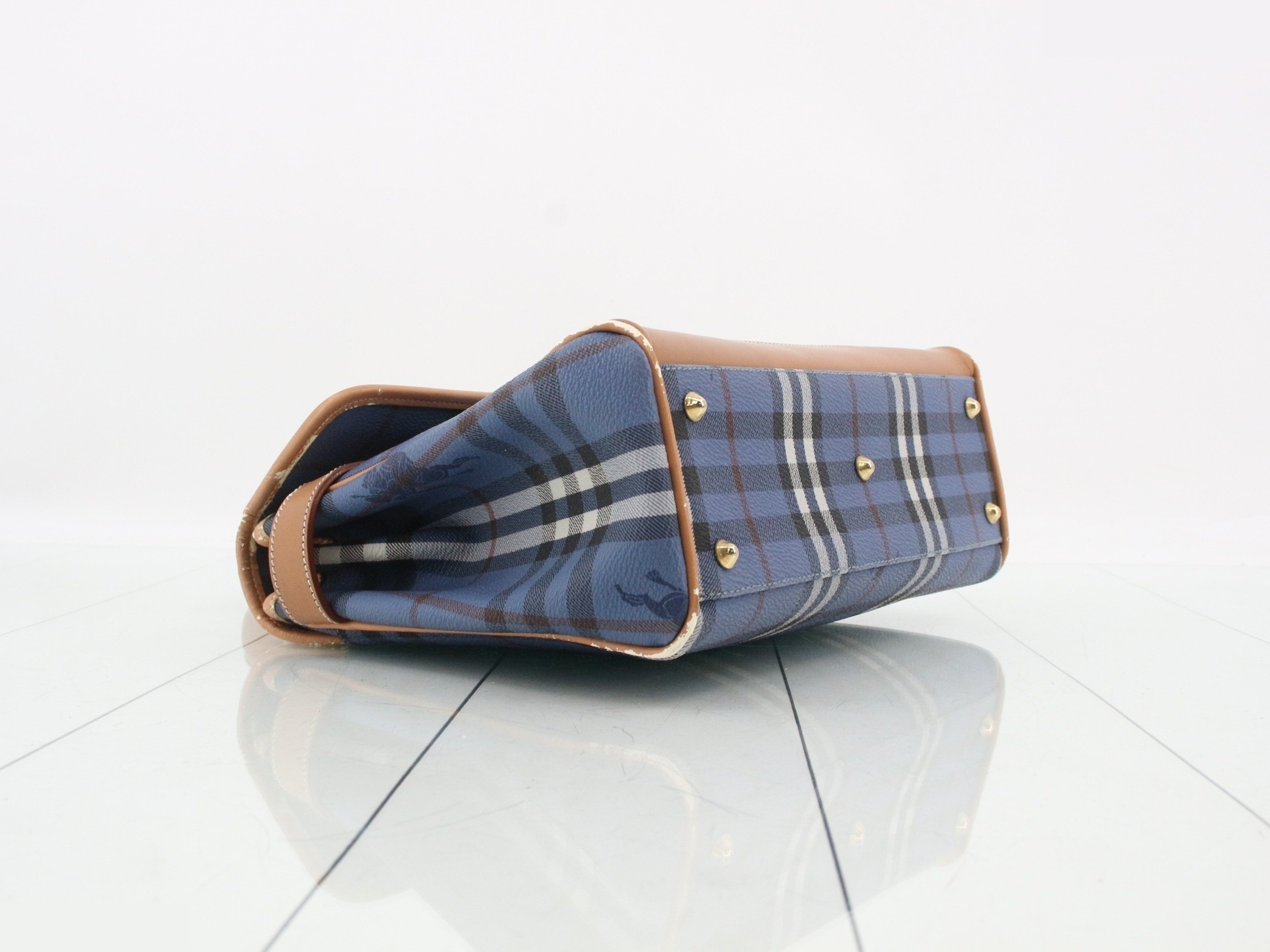 Nova Check handbag, blue — view 5