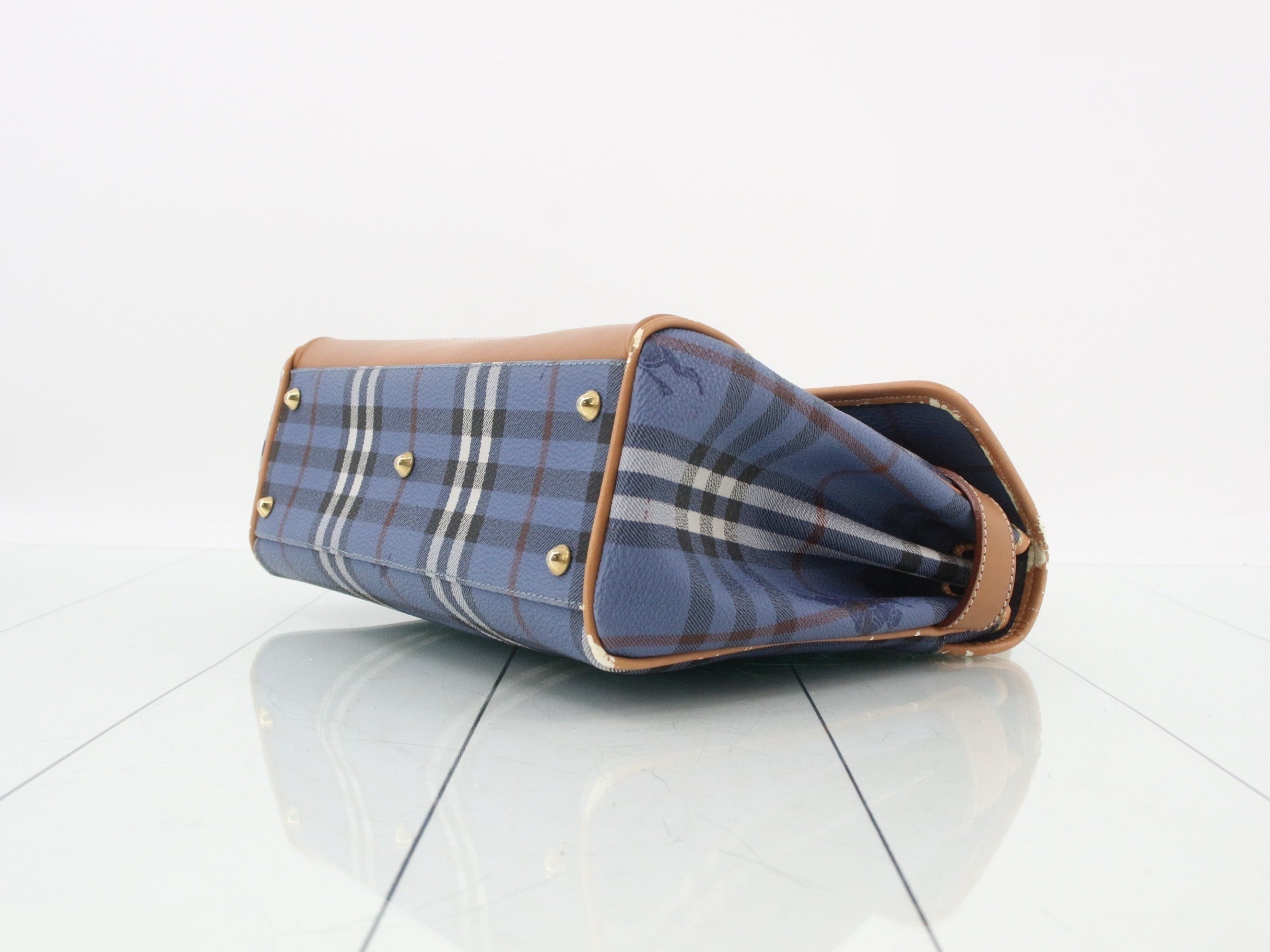 Nova Check handbag, blue — view 6