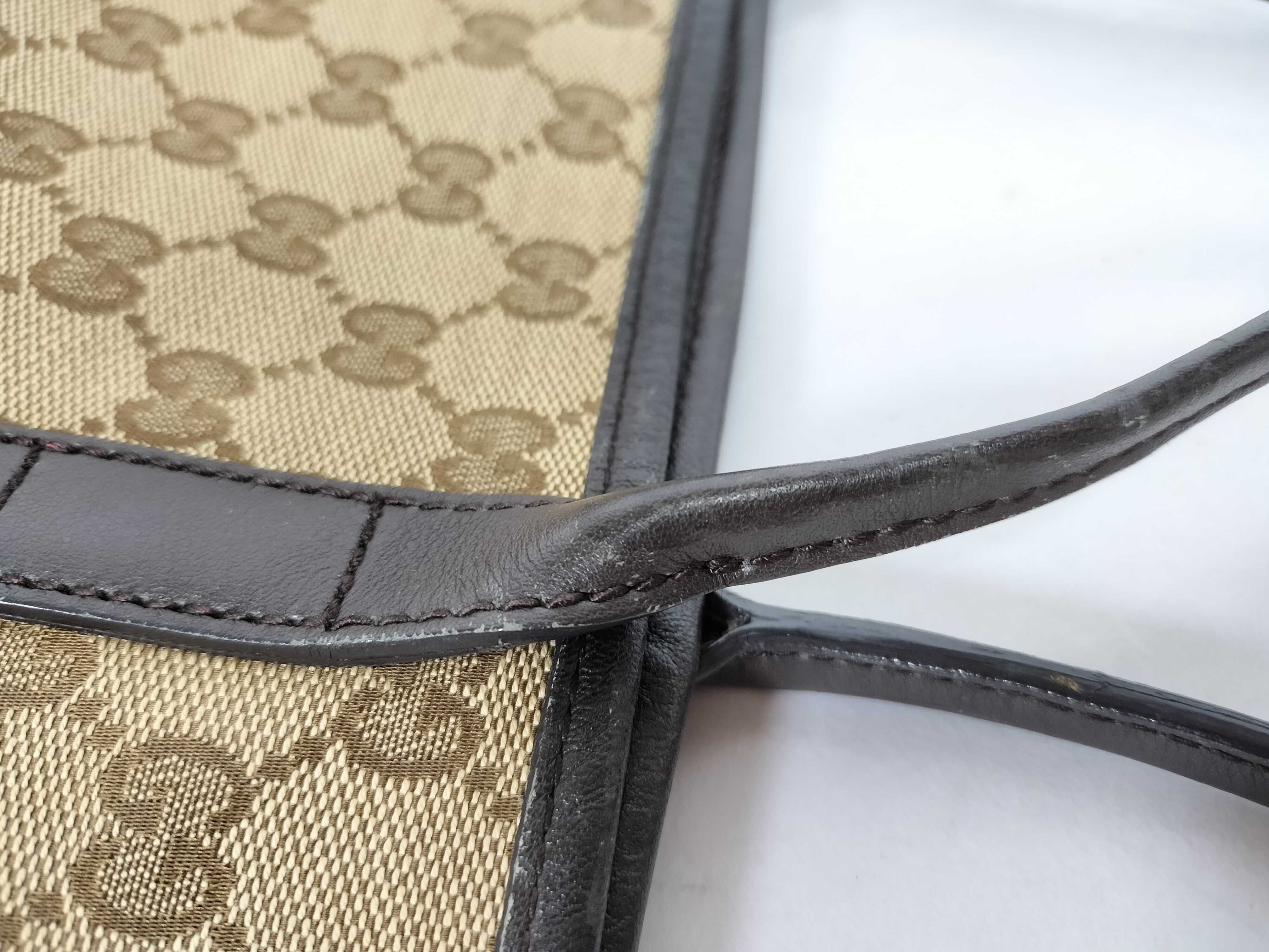 GG canvas Gucci Newbrid GG canvas logo metal fittings tote bag — view 5