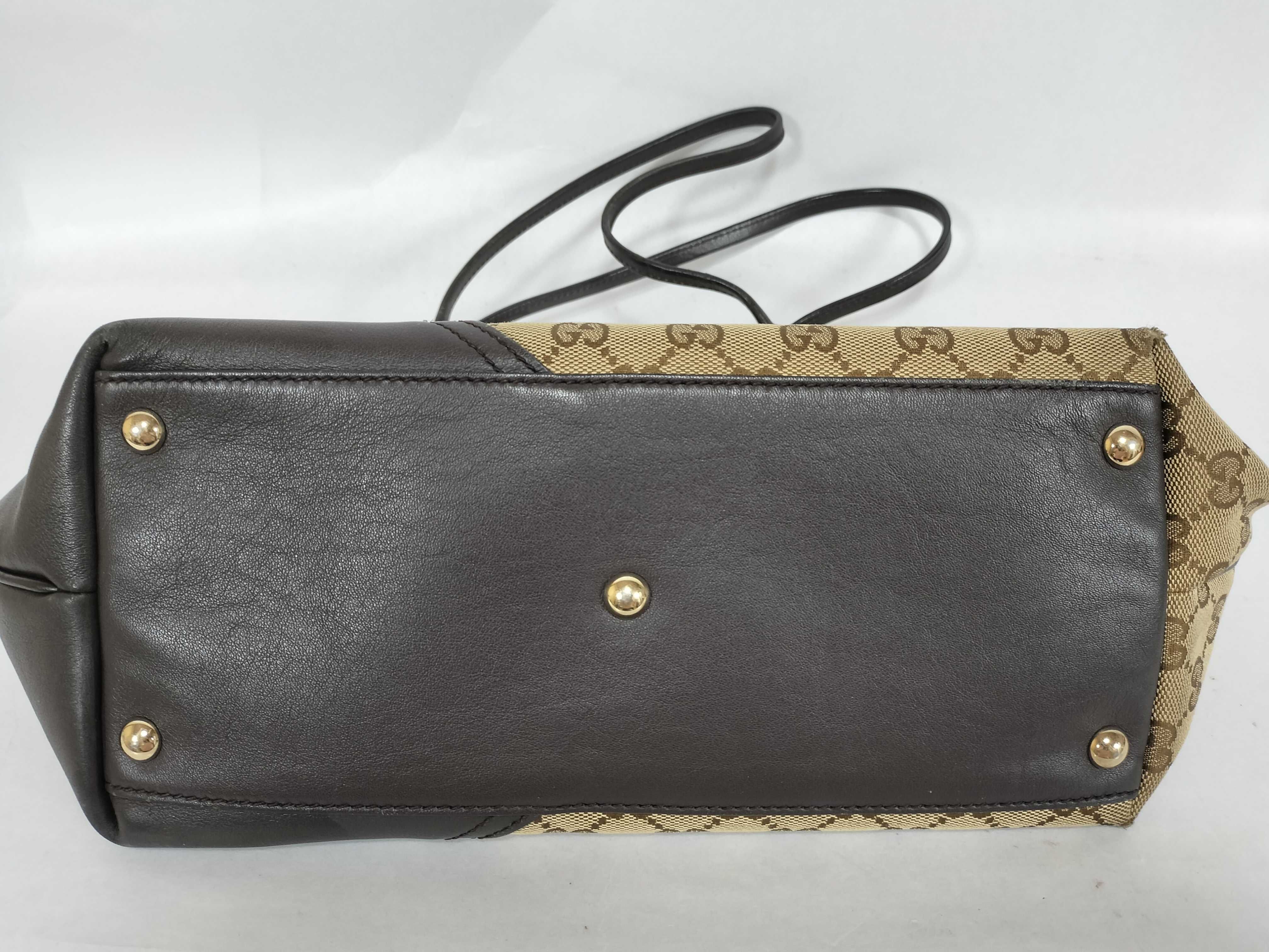 GG canvas Gucci Newbrid GG canvas logo metal fittings tote bag — view 7