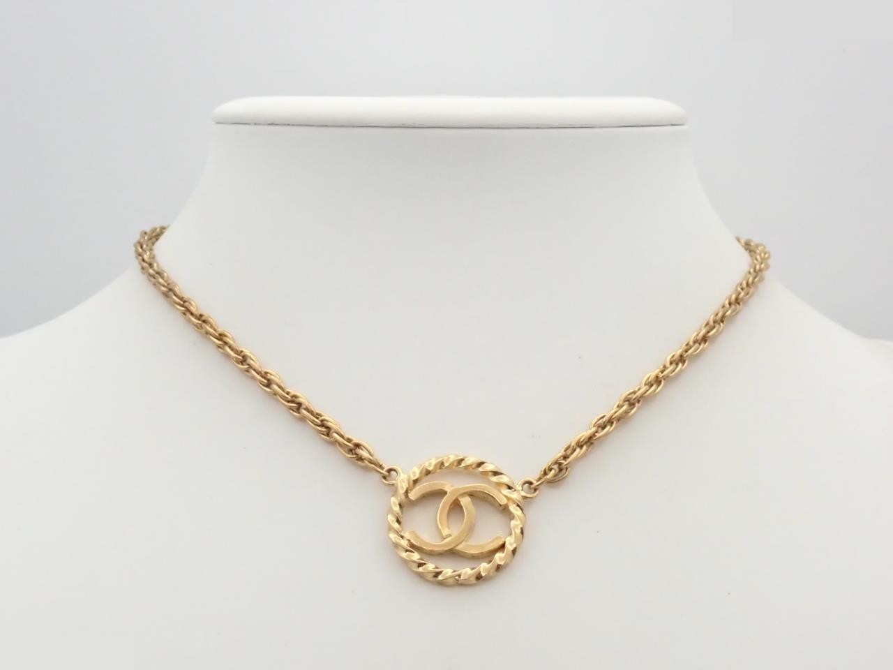 Coco Double-Pendant Gold Necklace, Neck Circumference Approx. 39cm — view 3