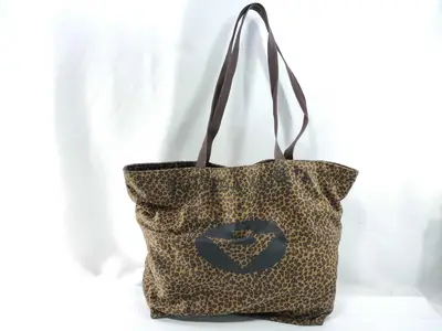 Leopard Print Nylon Tote Bag