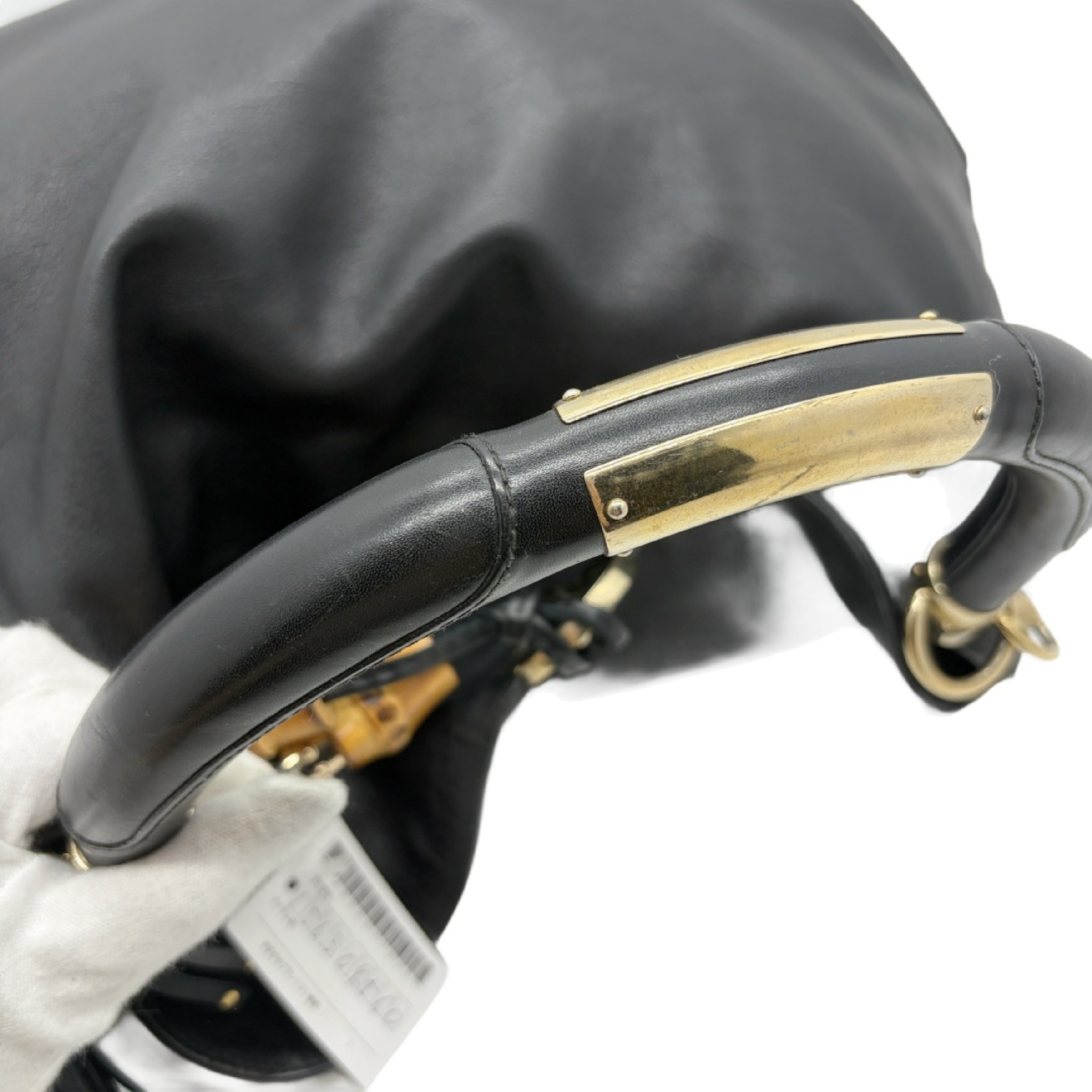 Indy Bamboo Tassel Leather Handbag — view 9