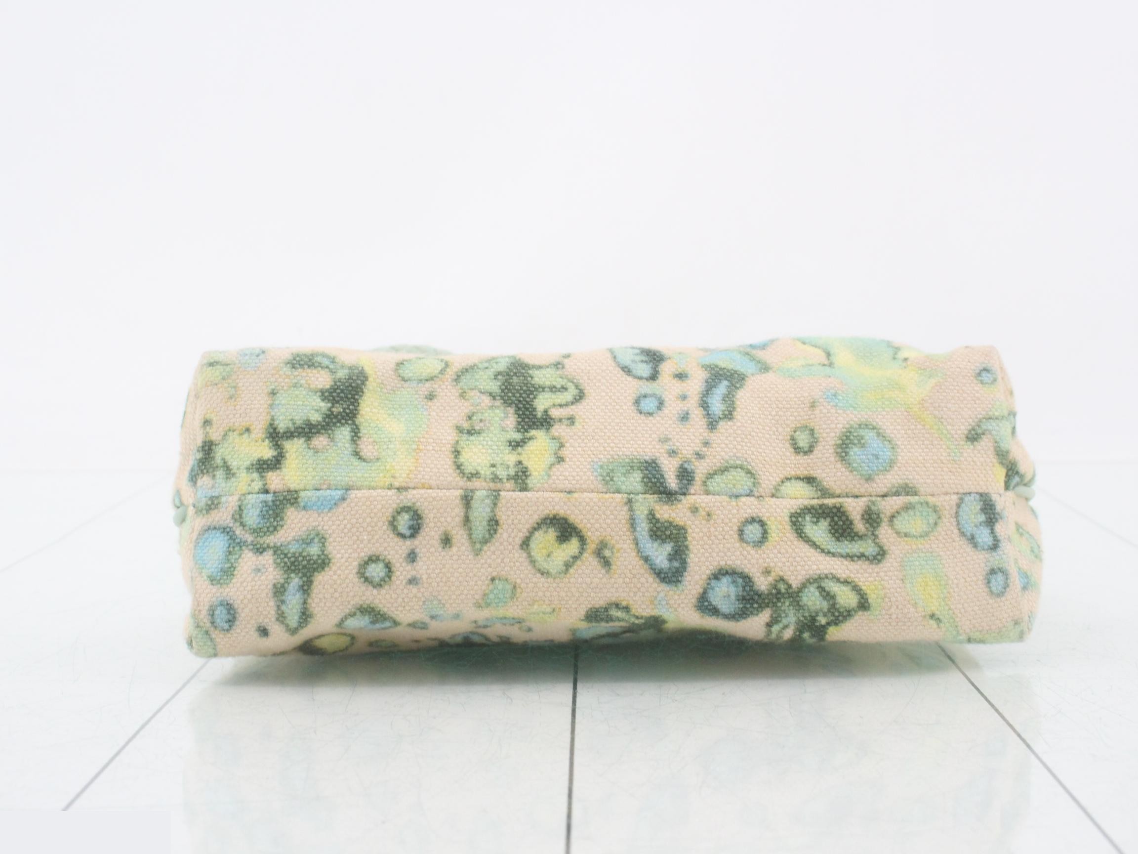 Intrecciato Canvas All-Over Pattern Accessory Pouch — view 3