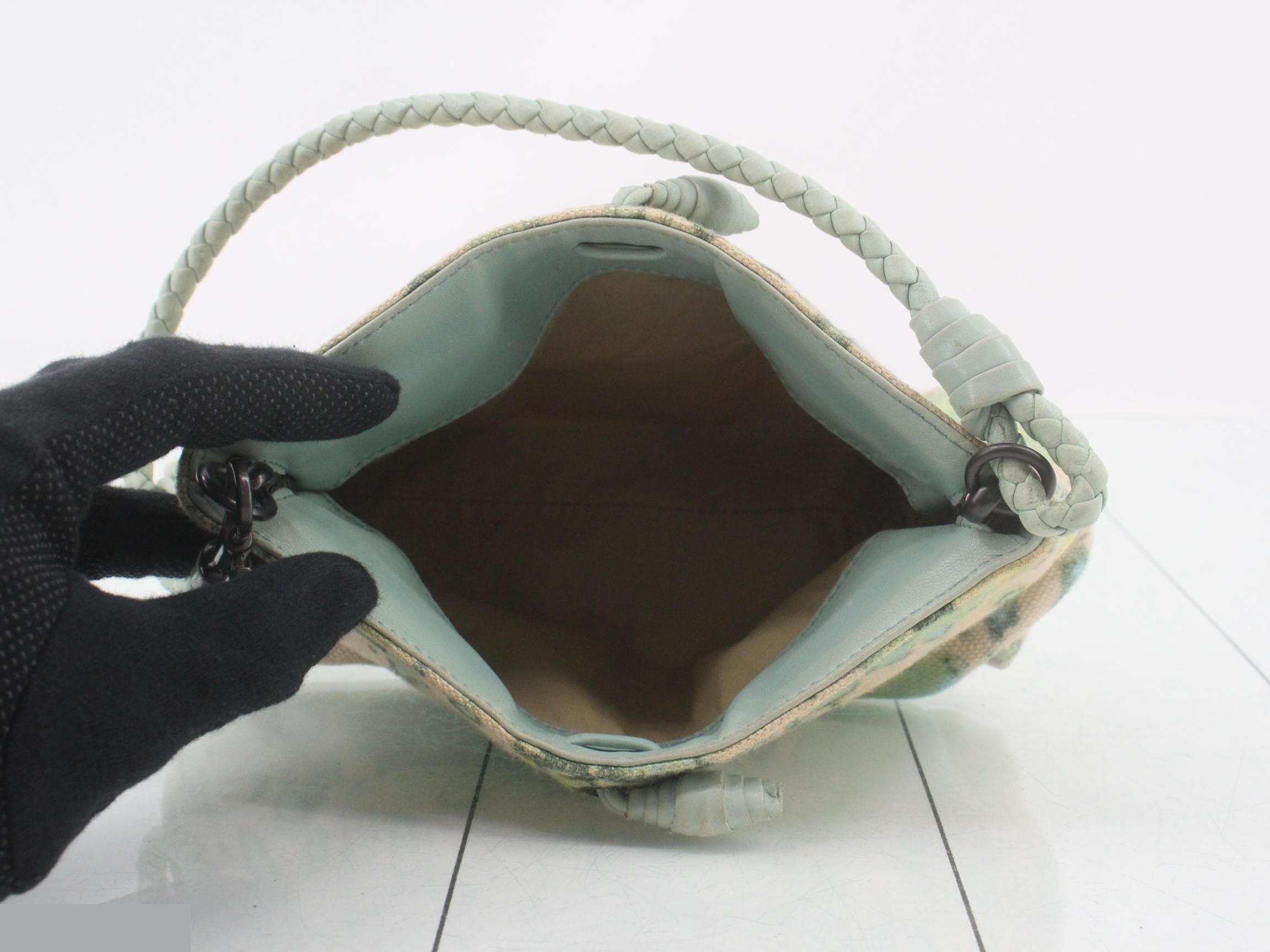 Intrecciato Canvas All-Over Pattern Accessory Pouch — view 4